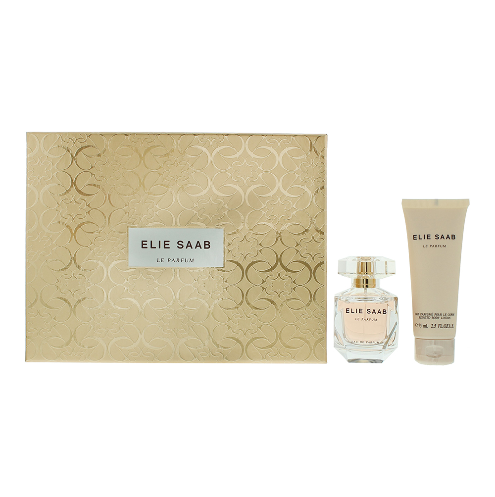 Elie Saab Womens Le Parfum Eau De 50ml + Body Lotion 75ml Gift Set - Orange - One Size