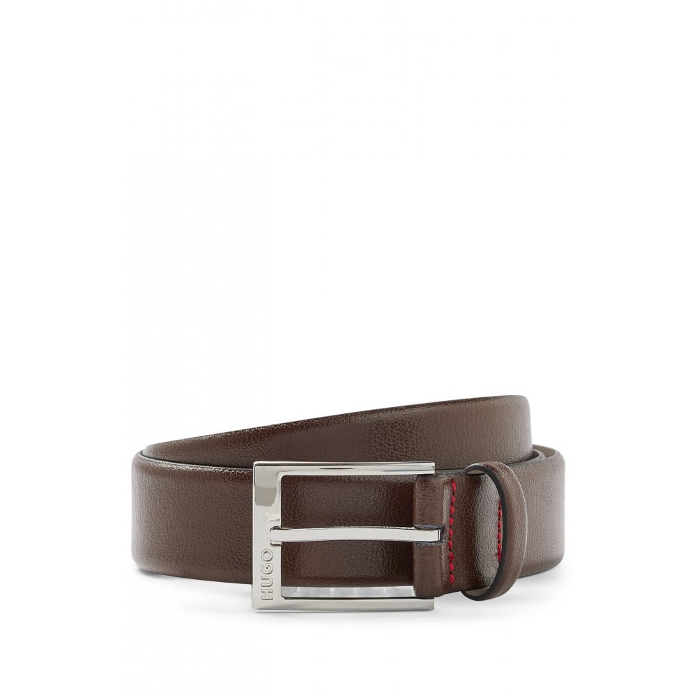 Hugo Gellot Sz35 Mens Leather Belt - Brown - Size 40 inches