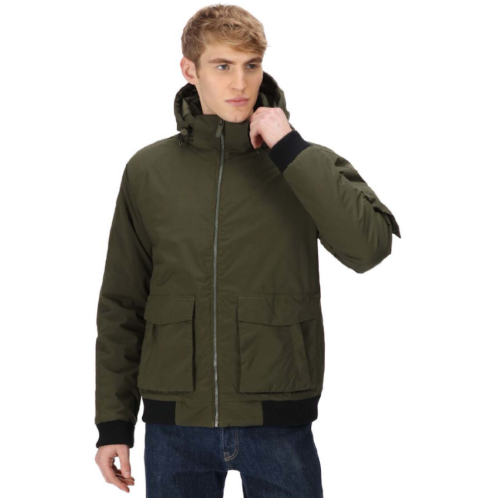 Regatta Mens Fazian Waterproof Hooded Jacket - Green - Size 3XL