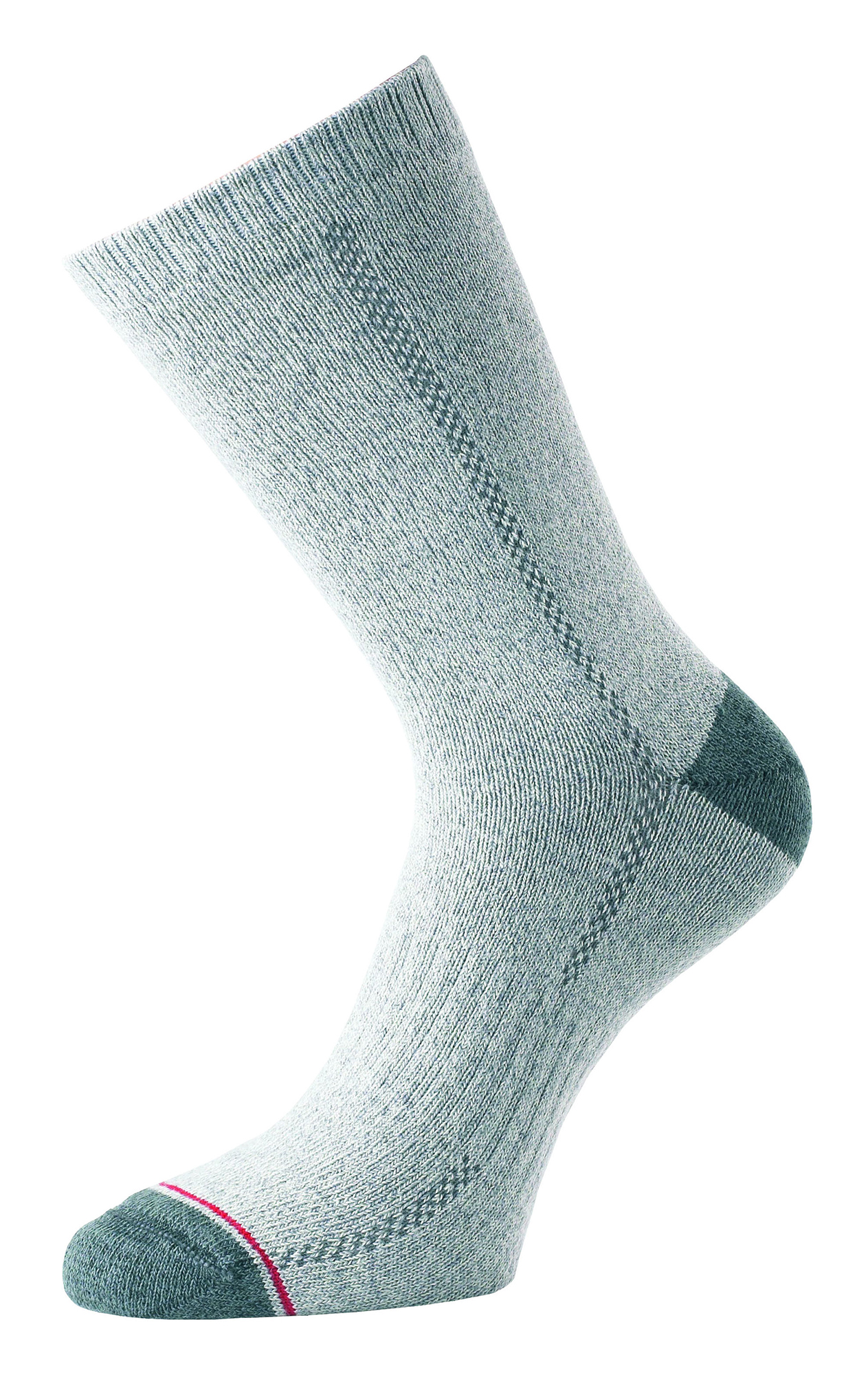 1000 Mile Socks - Mens Lightweight Cricket Double Layer Sports Breathable - Grey Wool - Size UK 12-14