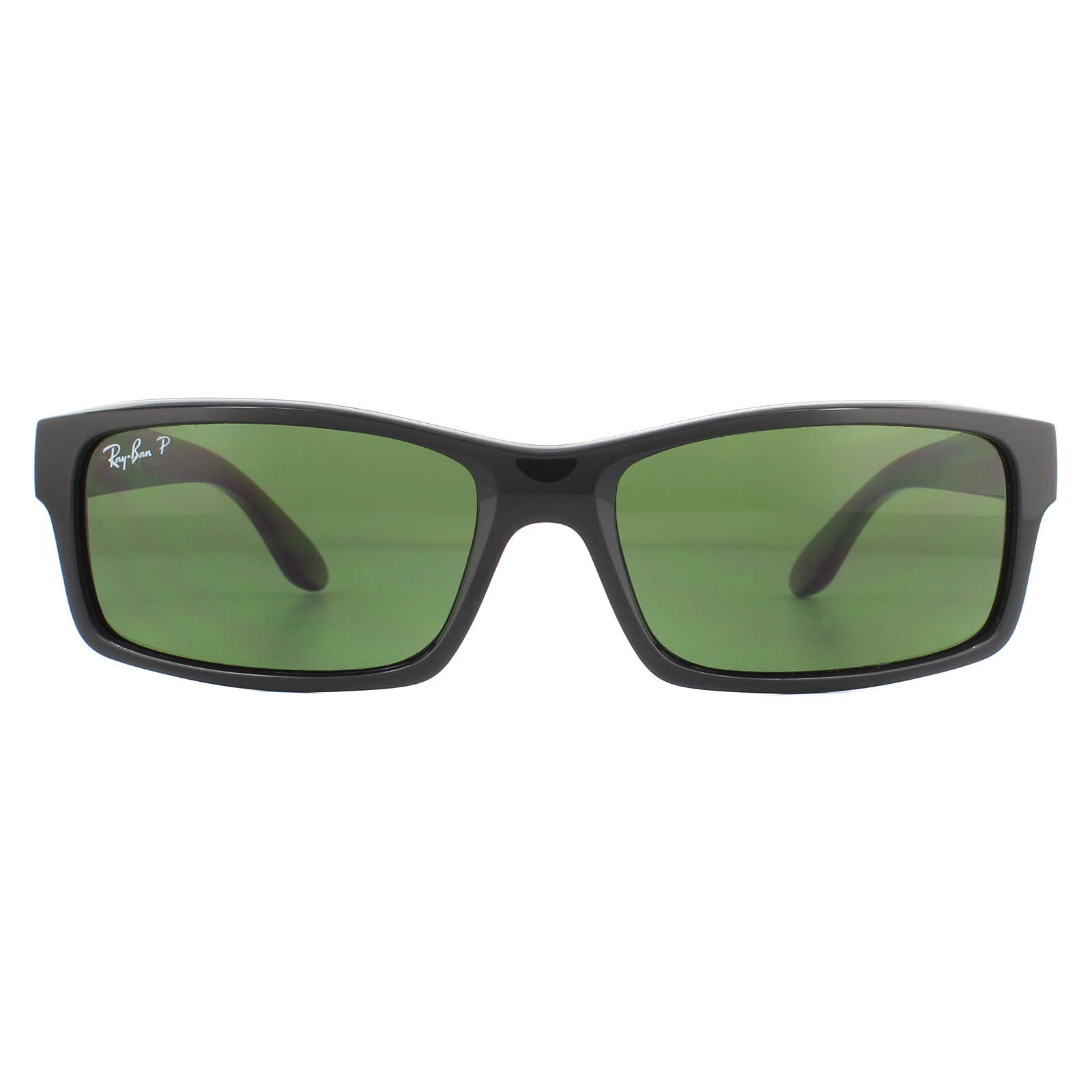 Ray-Ban Womens Sunglasses RB4151 601/2P Black Green Polarized - One Size