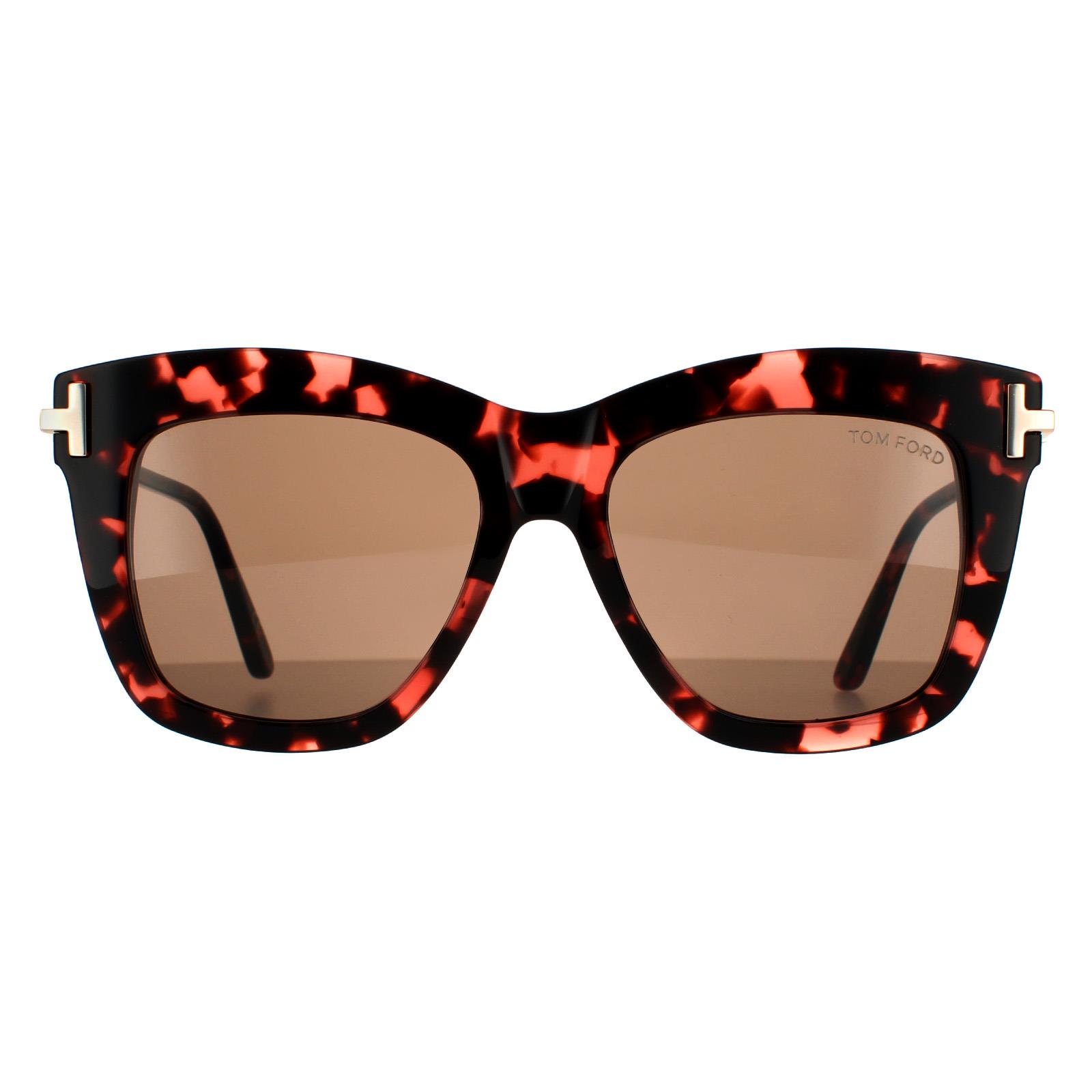 Tom Ford Square Womens Pink Havana Brown - One Size