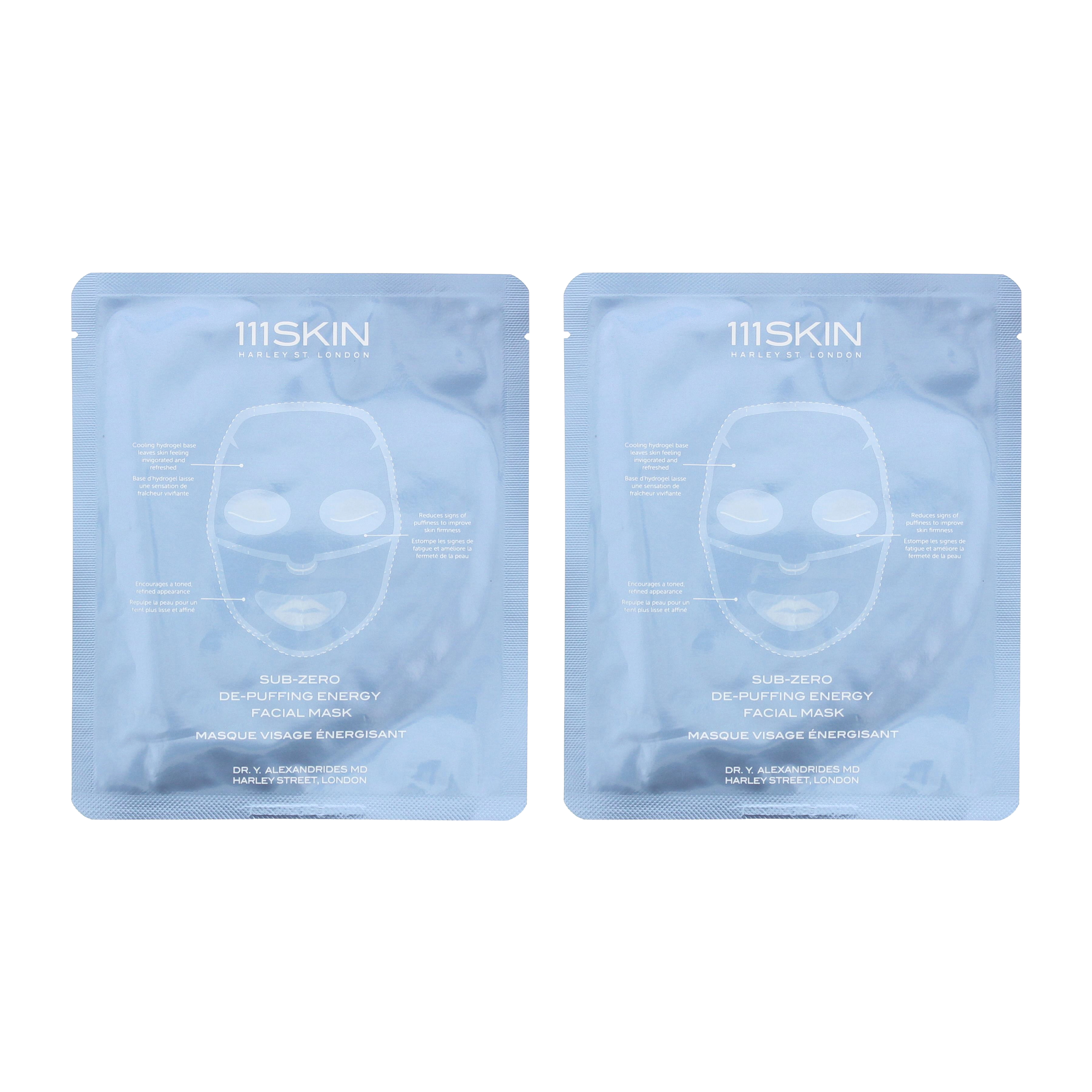 111 Skin Womens Sub-Zero De-Puffing Energy Facial Mask 30ml x 2 - NA - One Size