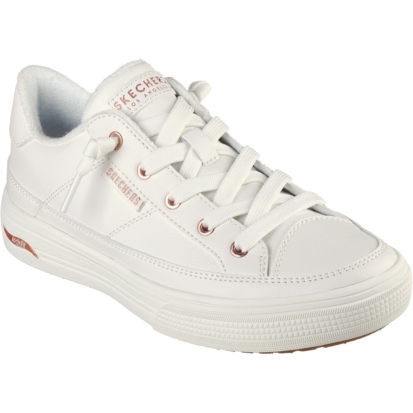 Skechers Womens Arch Fit Arcade On My Way Shoe - White material_other - Size UK 8