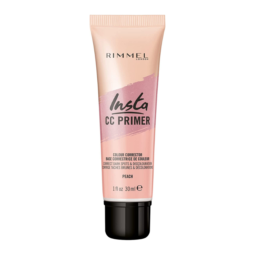 Rimmel London Womens Insta Colour Correcting Primer Peach- Corrects Dark Spots and Discolouration 30ml - One Size