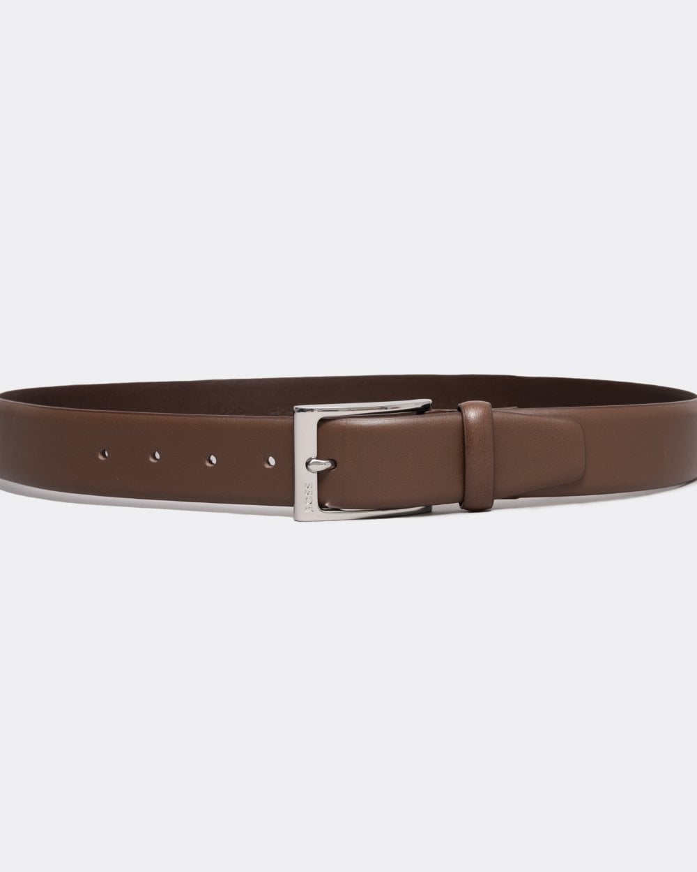 Boss Orange Evan_Sz35 Mens Leather Belt - Dark Brown material_Leather - Size 38 (Waist)