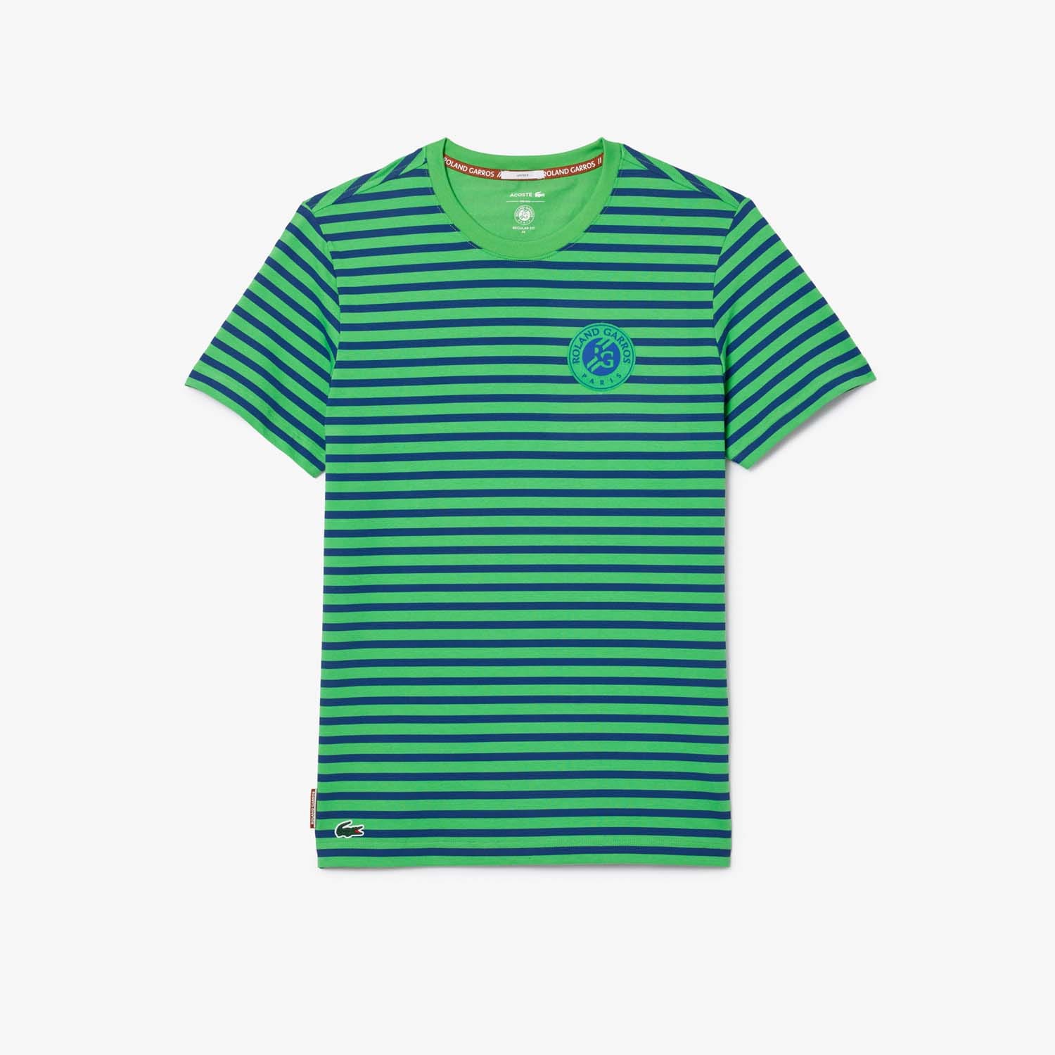 Lacoste Mens Sport Ultra Dry Roland-Garros Edition T-Shirt in Blue Cotton - Size Small