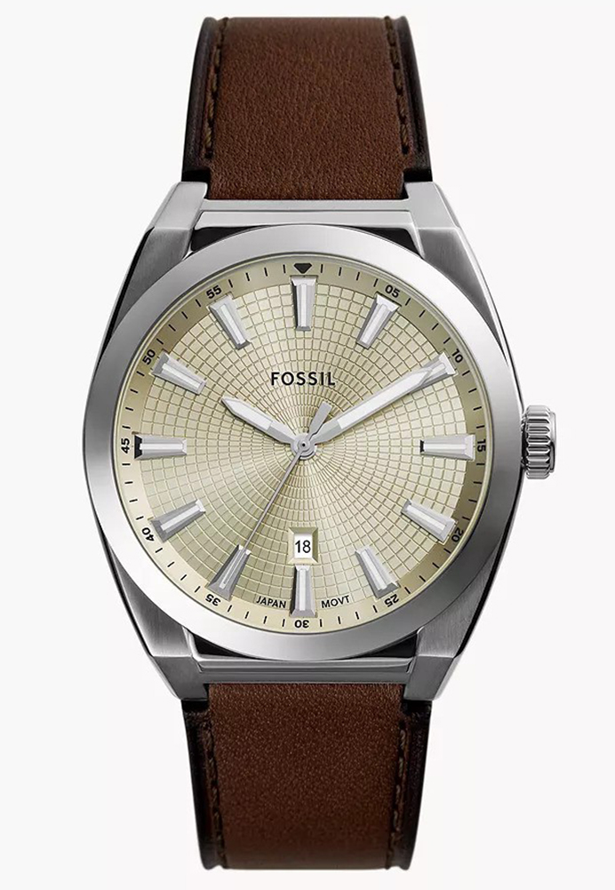 Fossil Everett Mens Brown Watch FS6071 Leather (archived) - One Size