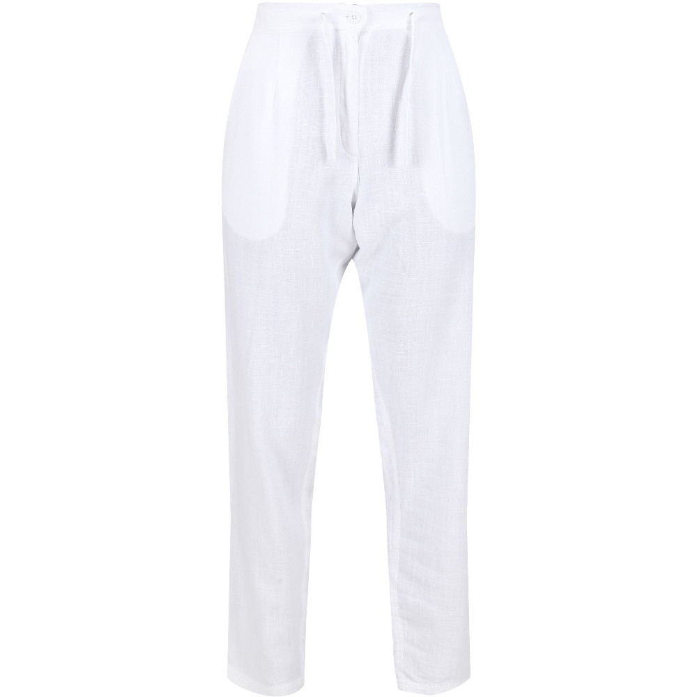 Regatta Womens Maida Tapered Leg Casual Trousers - White - Size 12 Long