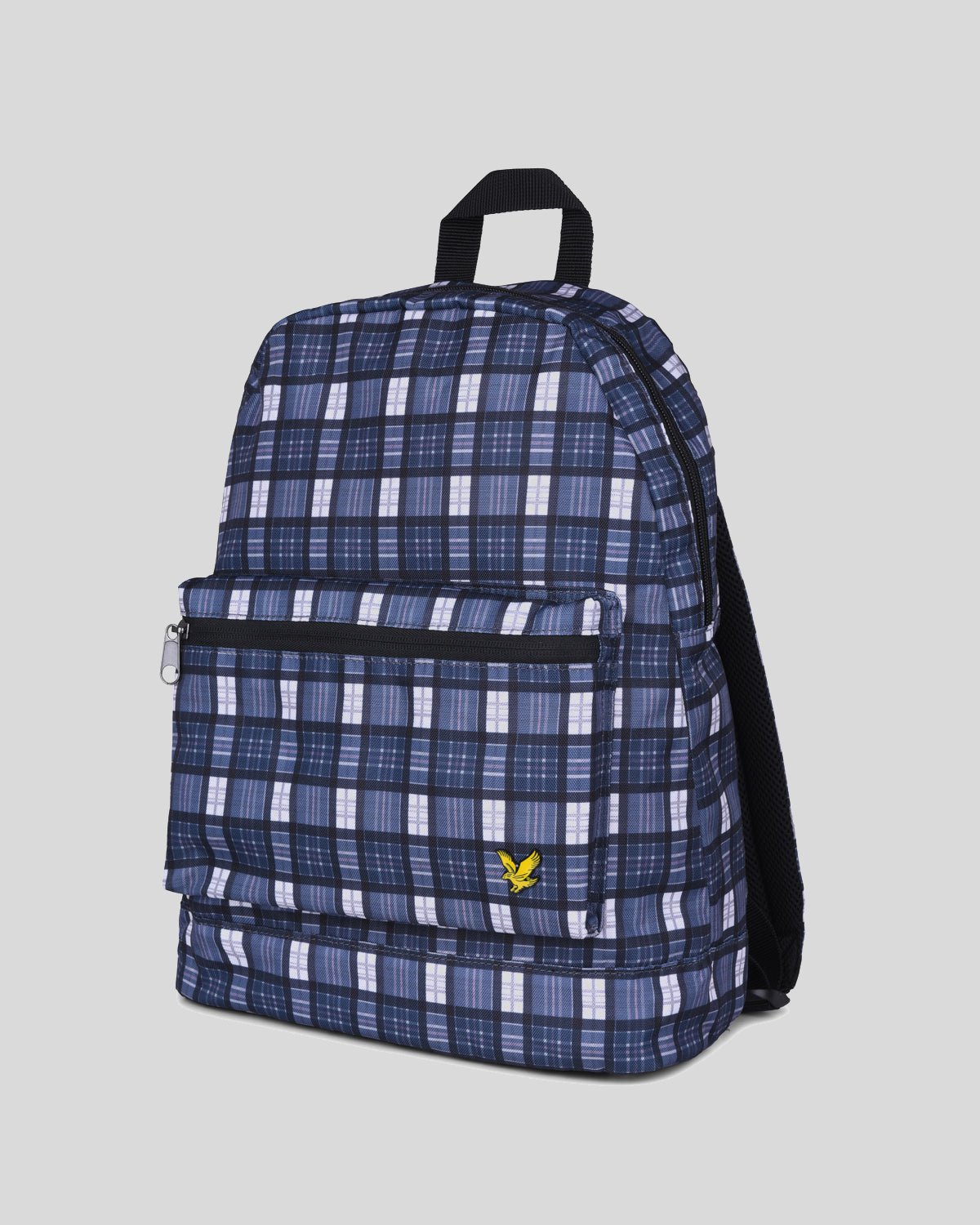 Lyle & Scott Mens Check Backpack Navy - One Size