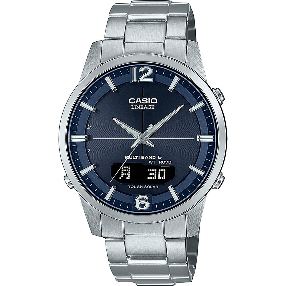 Casio Wave Ceptor Mens Silver Watch LCW-M170D-2AER Stainless Steel (archived) - One Size