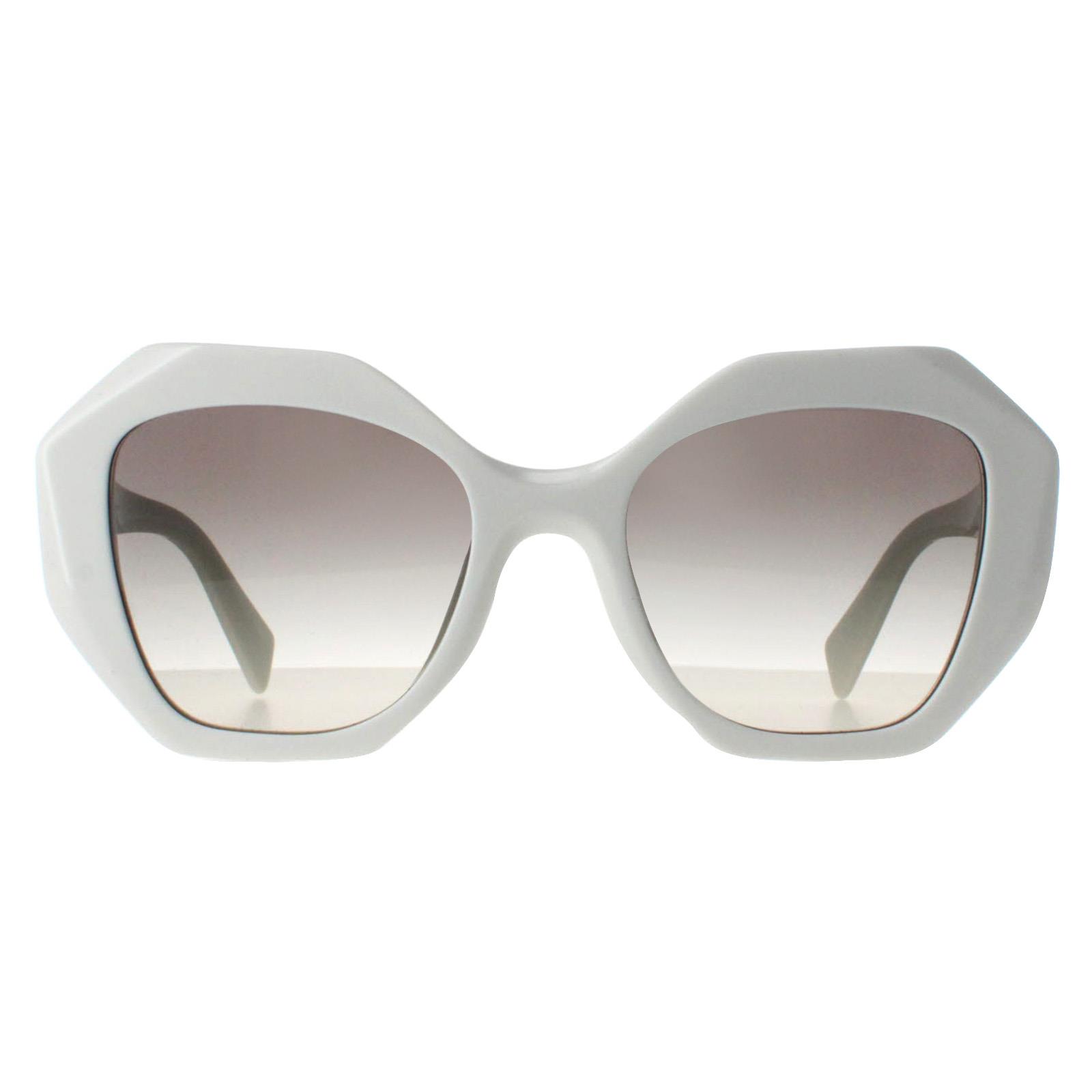 Prada Square Womens Ivory Grey Gradient PR16WS - White - One Size