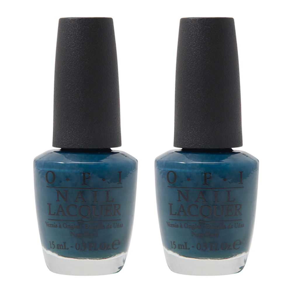 OPI Womens Nail Lacquer Ski Teal We Drop 15ml NLZ16 x 2 - One Size