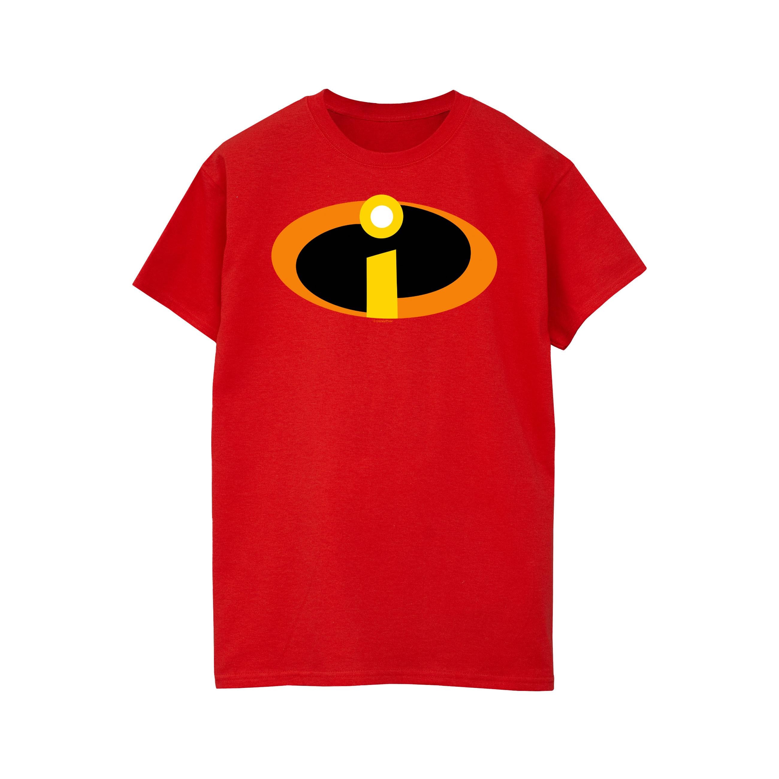 Disney Womens/Ladies The Incredibles Costume Logo Cotton T-Shirt (Red) material_Synthetic - Size X-Large