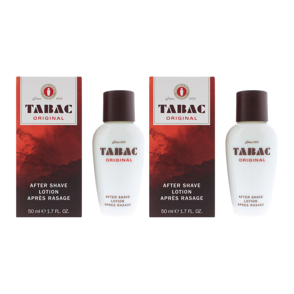 Tabac Mens Original Aftershave Lotion 50ml x 2 - NA - One Size