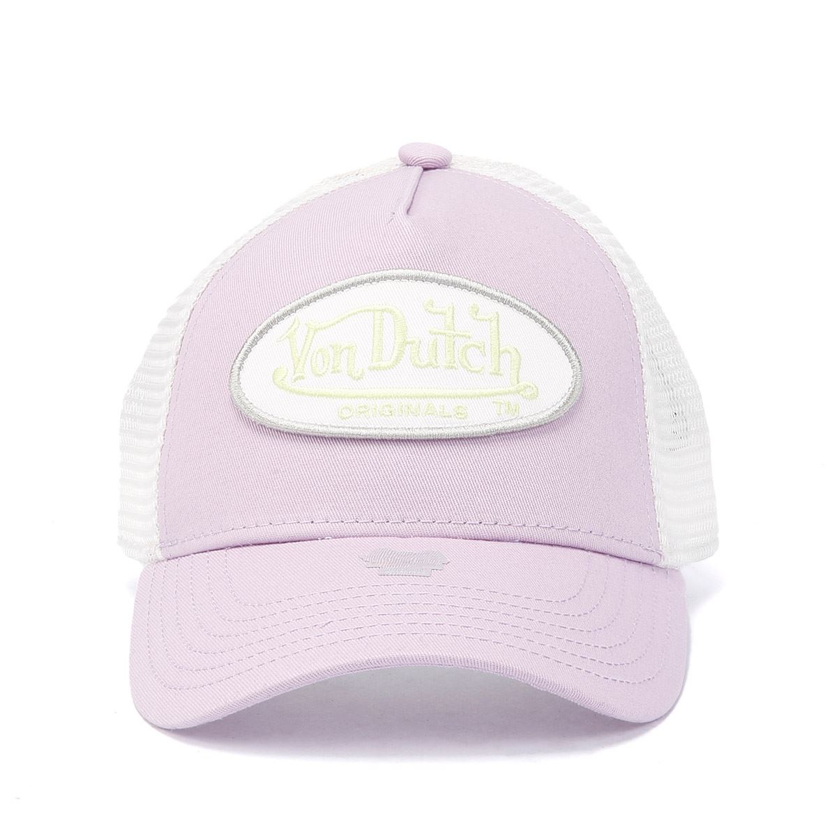 Von Dutch Unisex Trucker Boston Cotton Lilac Caps - One Size