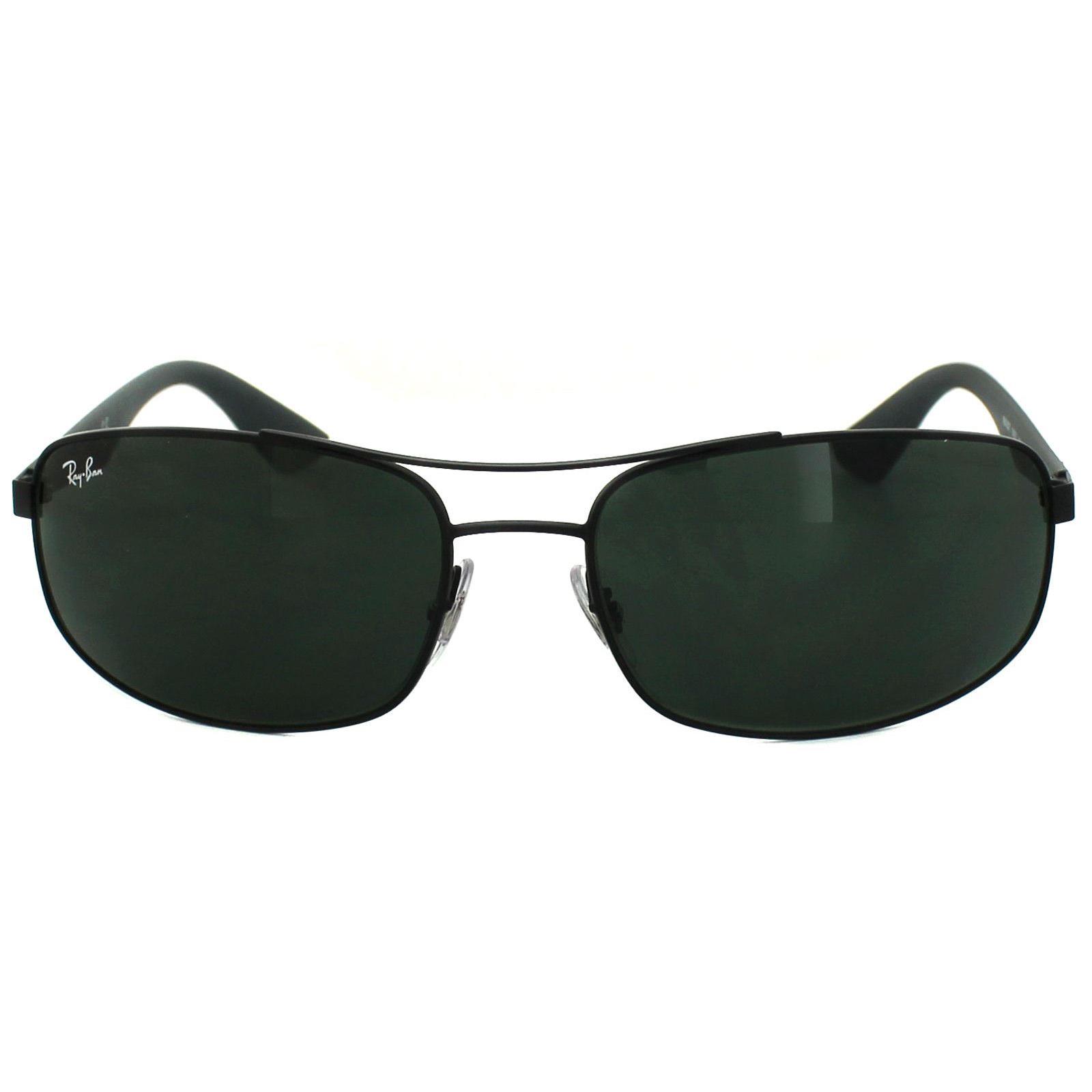 Ray-Ban Mens Sunglasses 3527 006/71 Matt Black Grey Green Metal - One Size