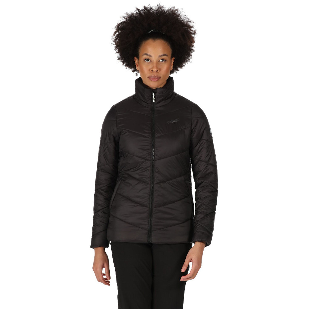 Regatta Womens Freezeway IV Padded Insulated Coat - Black Polyamide - Size 12 UK