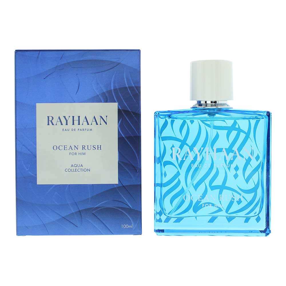 Rayhaan Mens Ocean Rush Eau de Parfum 100ml - Green - One Size