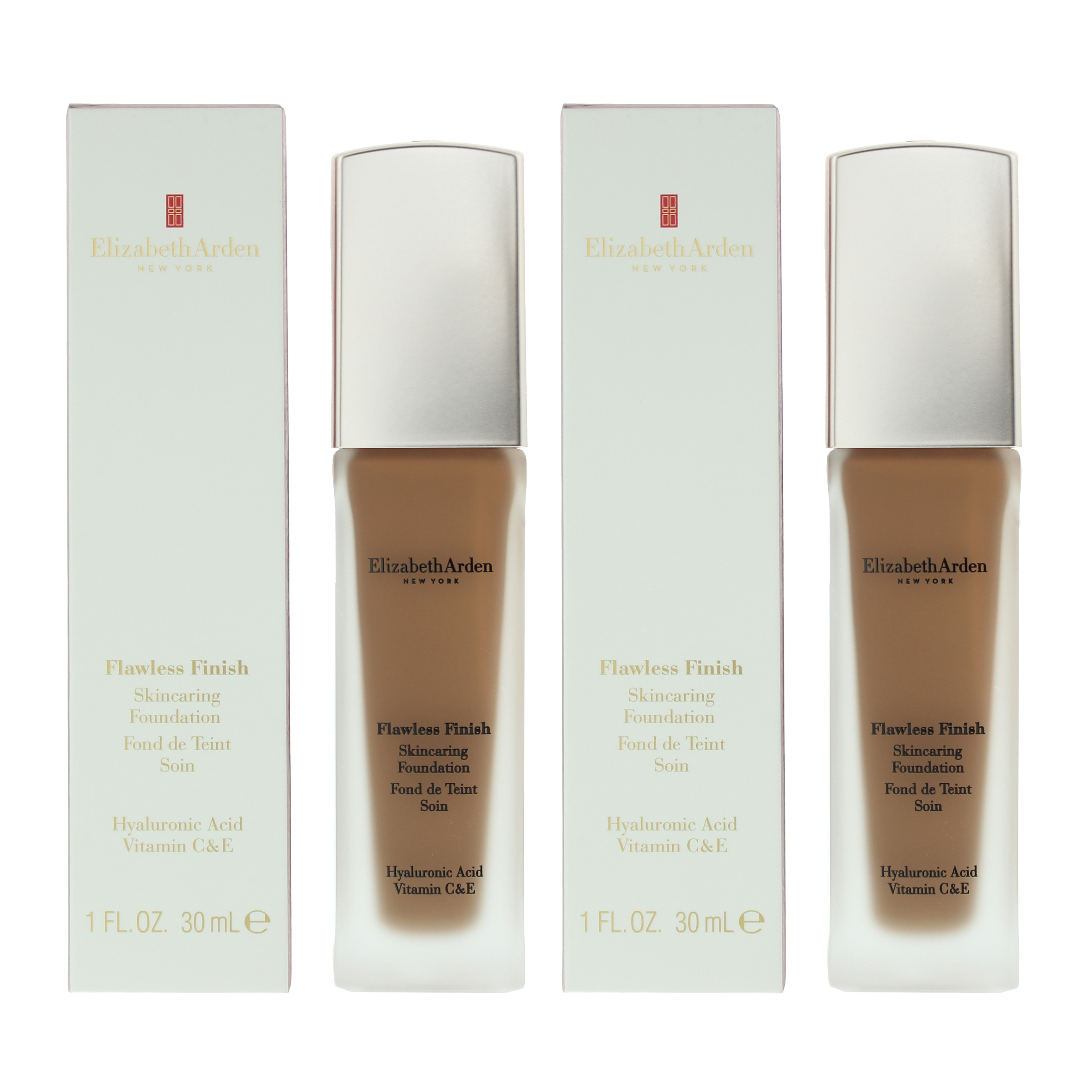 Elizabeth Arden Womens Flawless Finish 550N Deep Neutral Foundation 30ml X 2 - NA - One Size