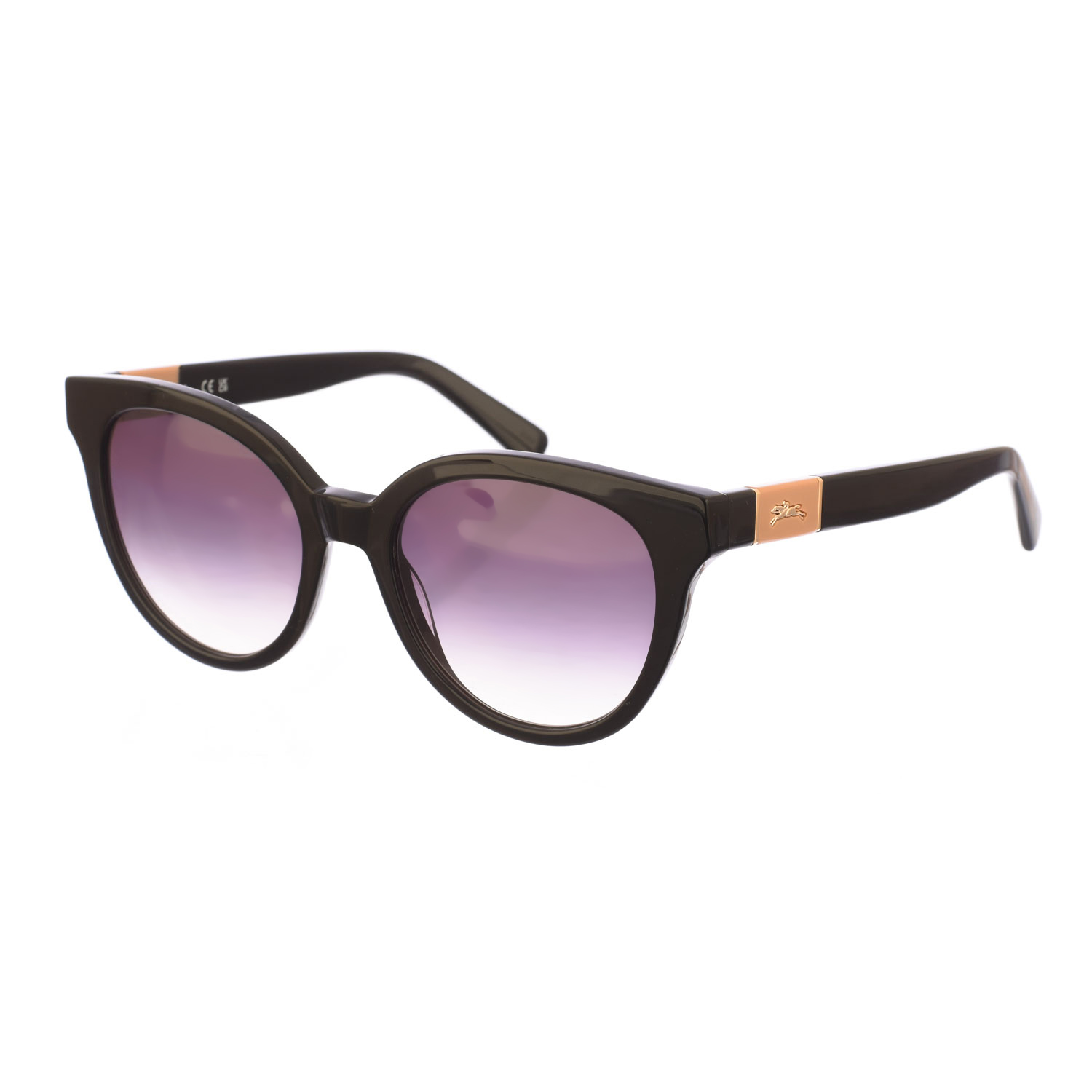 Longchamp Womens Butterfly Shaped Acetate Sunglasses LO697S Women - Black - One Size