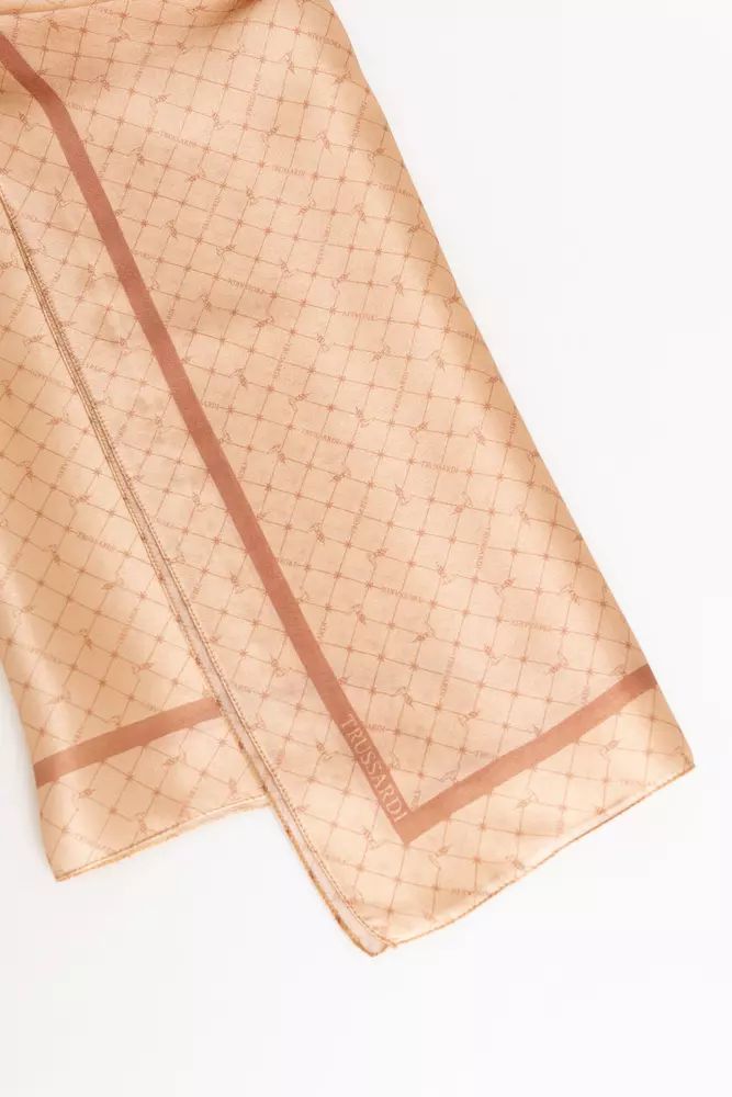 Trussardi WoMens Pink Silk Scarf - One Size