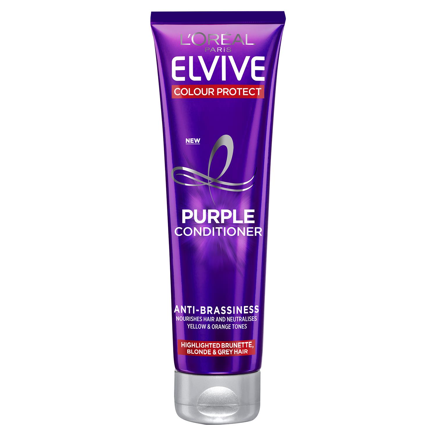 L'Oreal Paris Unisex Elvive Colour Protect Anti-Brassiness Purple Conditioner 150ml - One Size