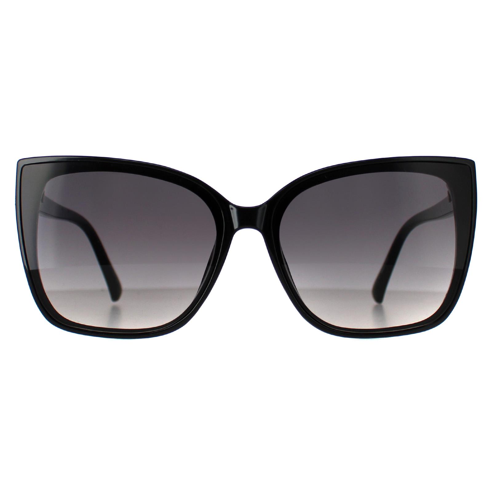 Guess Cat Eye Womens Shiny Black Smoke Gradient GF0412 - One Size