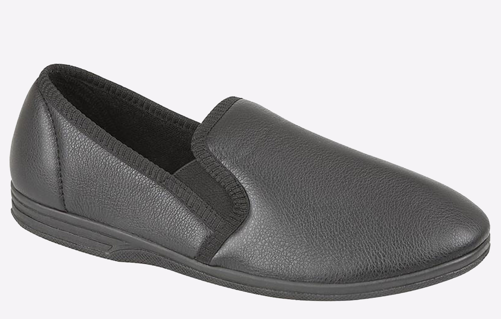 Zedzzz Ivor Slippers Mens - Black - Size UK 8