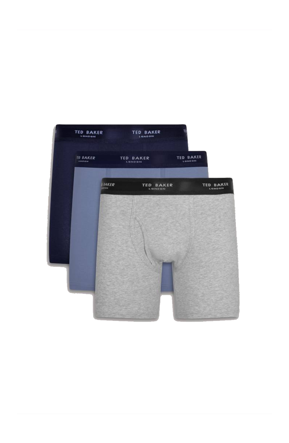 Ted Baker 3 Pack Cotton Mens Boxer Brief - Multicolour - Size Medium