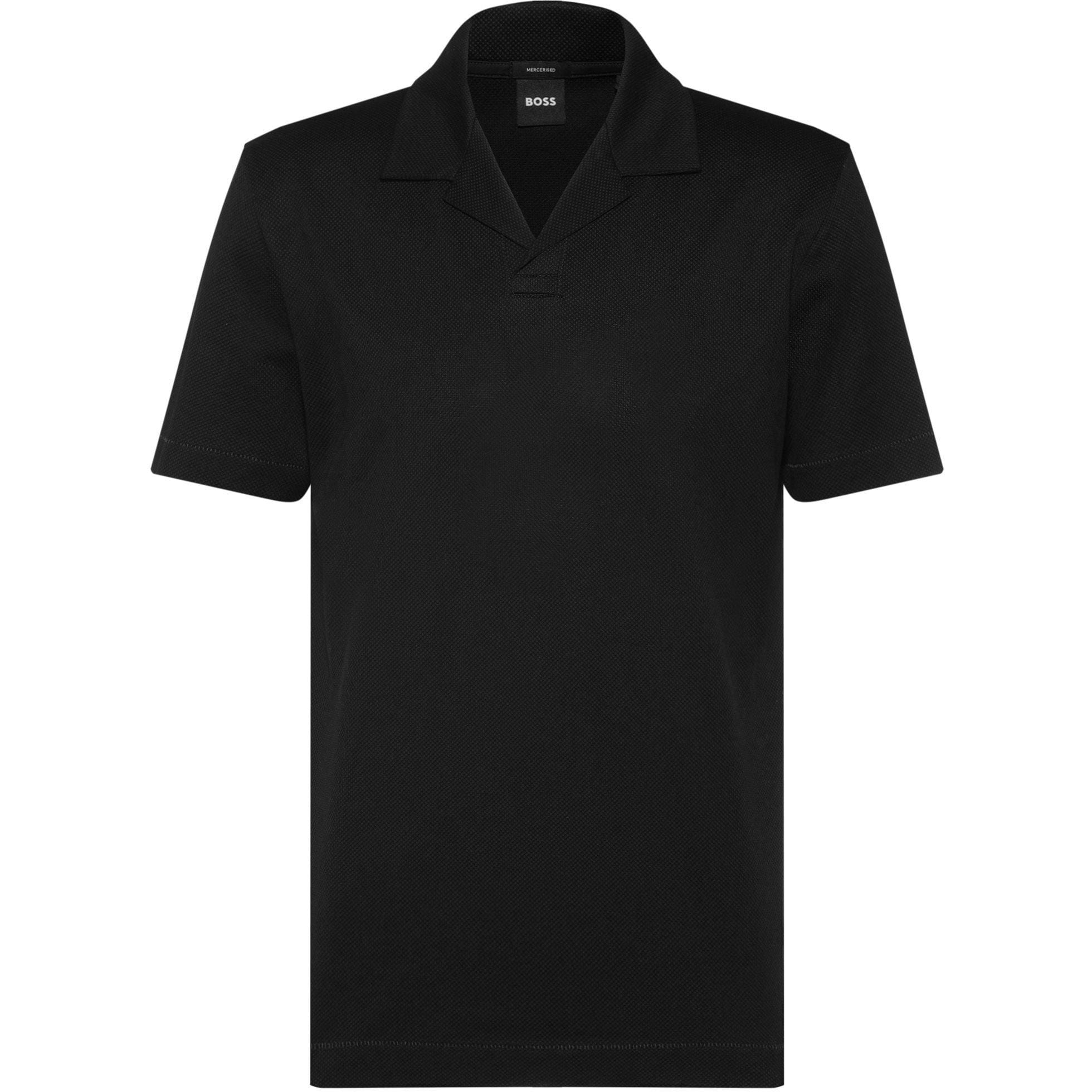 Boss Mens H-Pye Polo Shirt in Black Cotton - Size 3XL