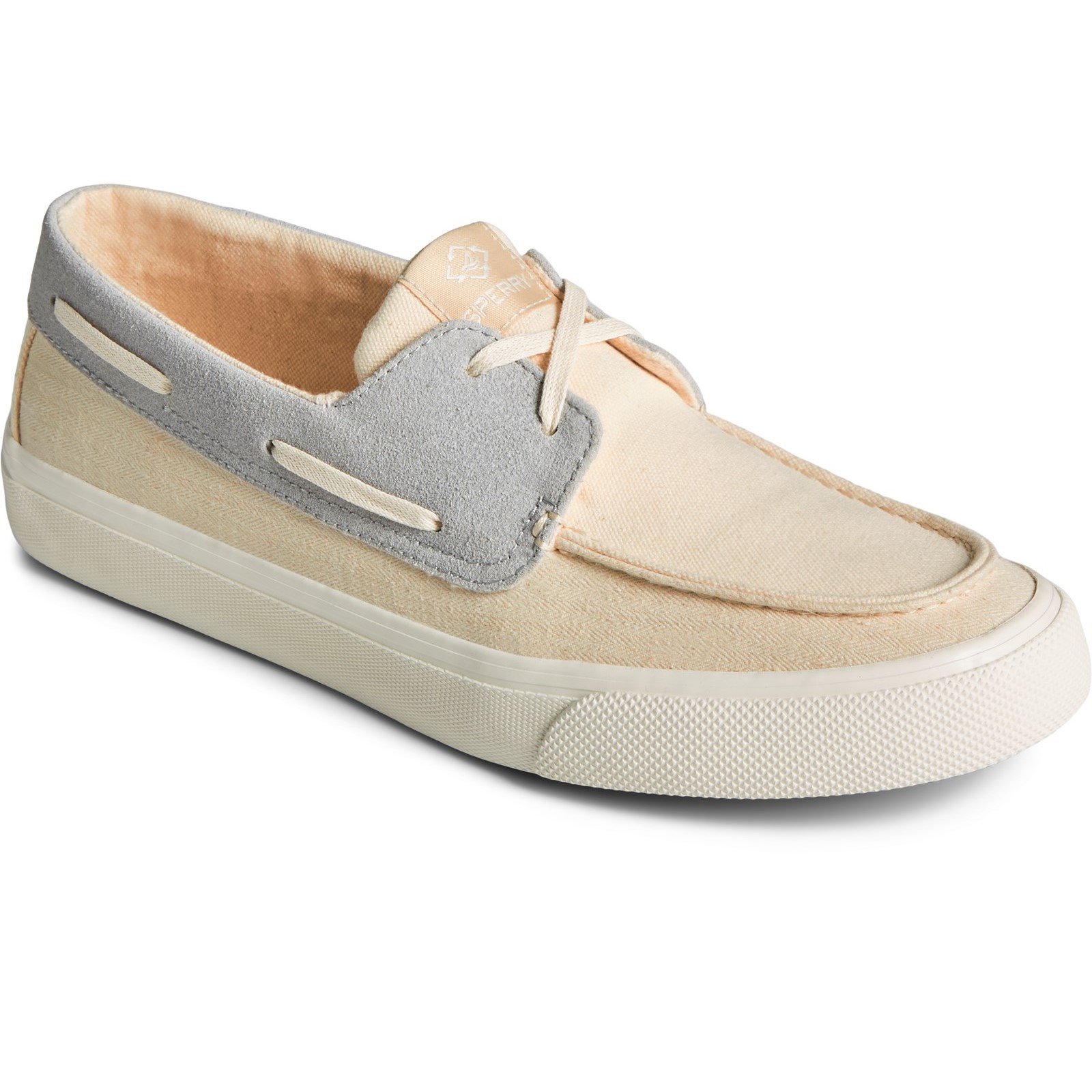 Sperry SeaCycled Bahama II Sneaker Mens Classic Lace Shoes - Natural - Size UK 10