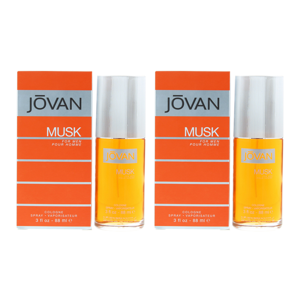 Jovan Mens Musk For Men Cologne Spray 88ml Pour Homme X 2 - NA - One Size