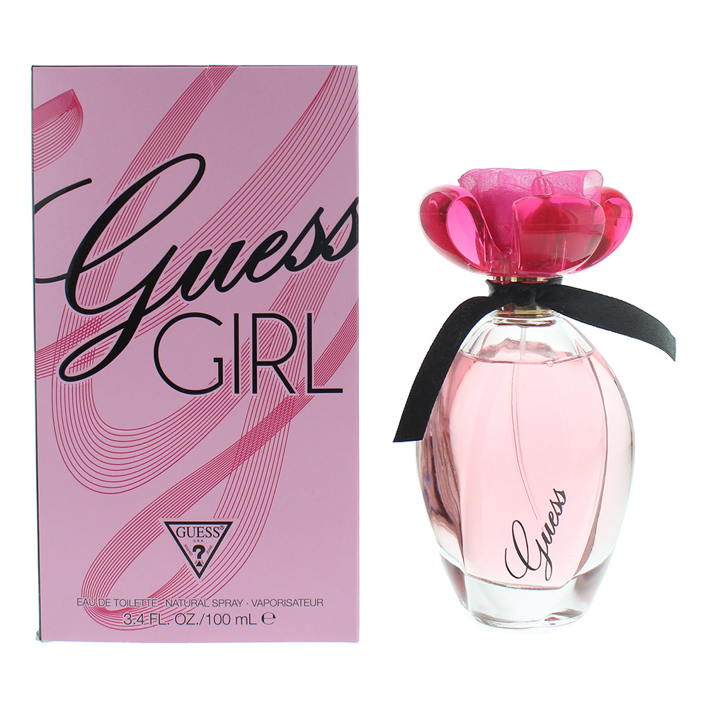 Guess Womens Girl Eau de Toilette 100ml Spray For Her - Black - One Size