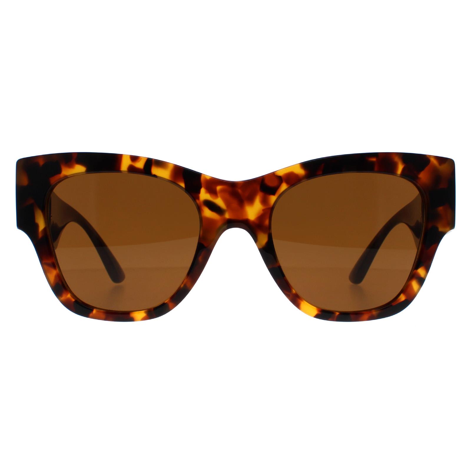 Versace Cat Eye Womens Havana Dark Bronze VE4415U - Brown - One Size