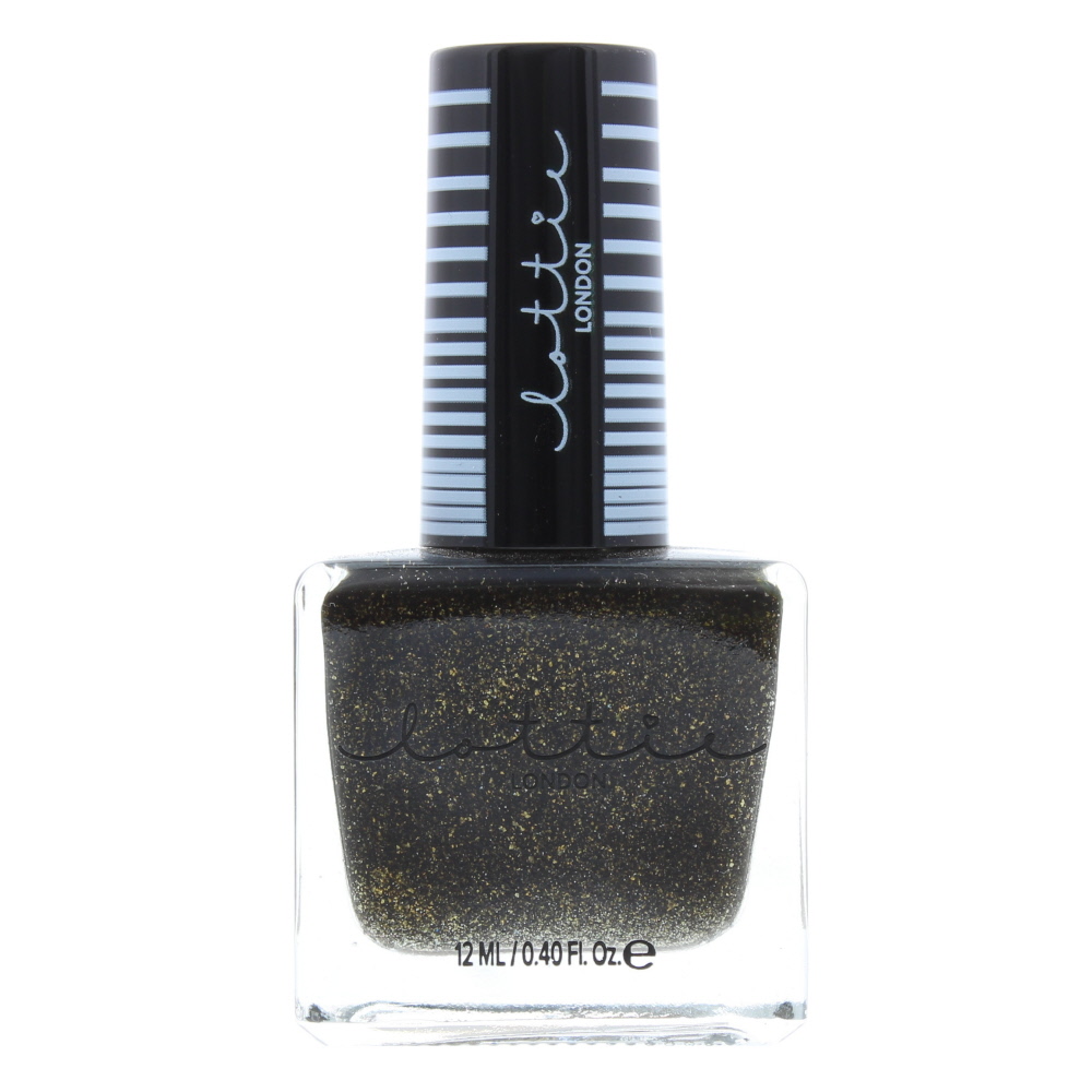 Lottie London Womens Ll002 Pixel Puzzle Nail Polish 12ml - Black - One Size