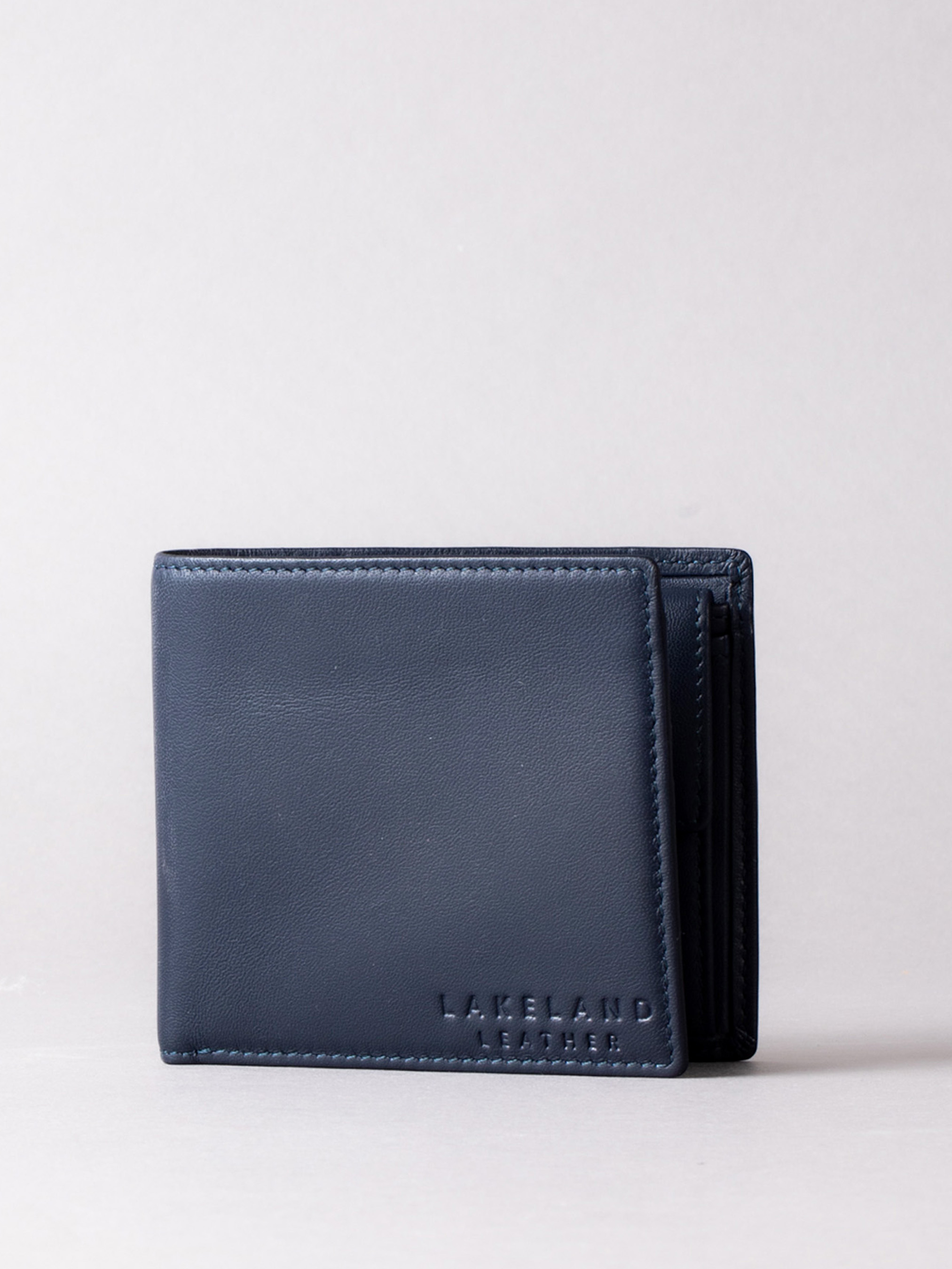 Lakeland Leather Mens Tallentire Wallet in Navy - One Size