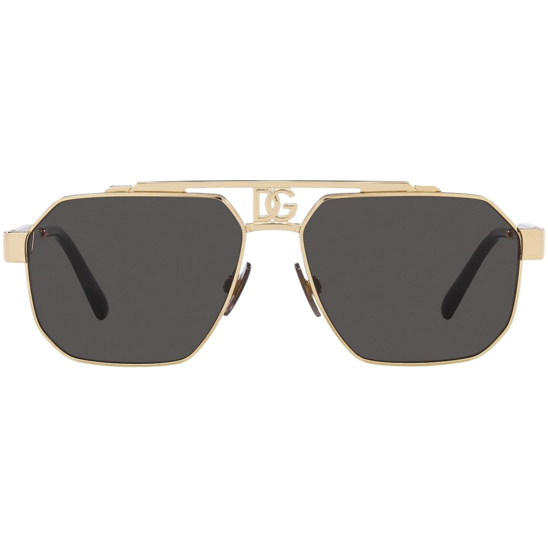 Dolce & Gabbana Womens 0DG2294 0287 Gold Sunglasses Metal - One Size