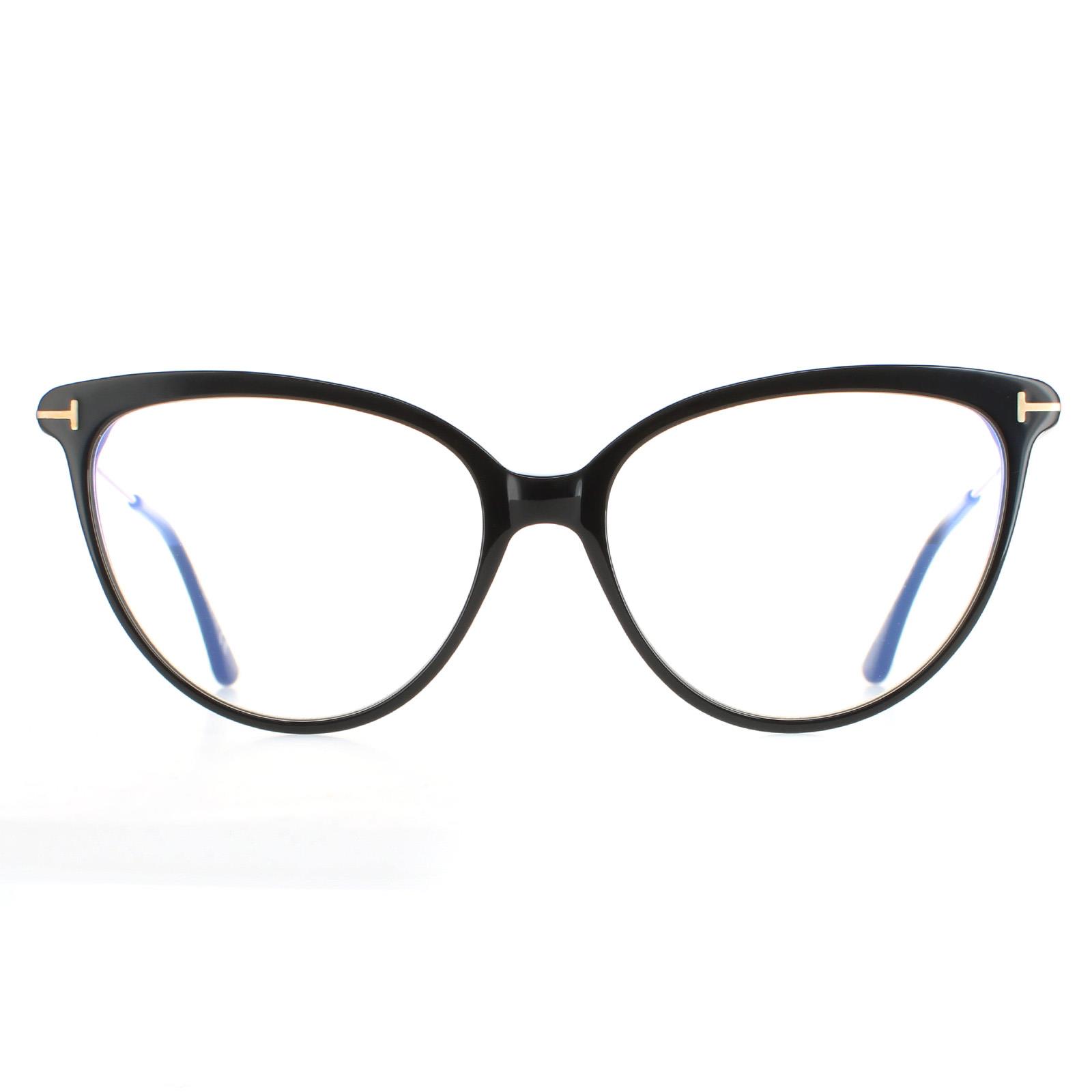 Tom Ford Cat Eye Womens Shiny Black Glasses - One Size