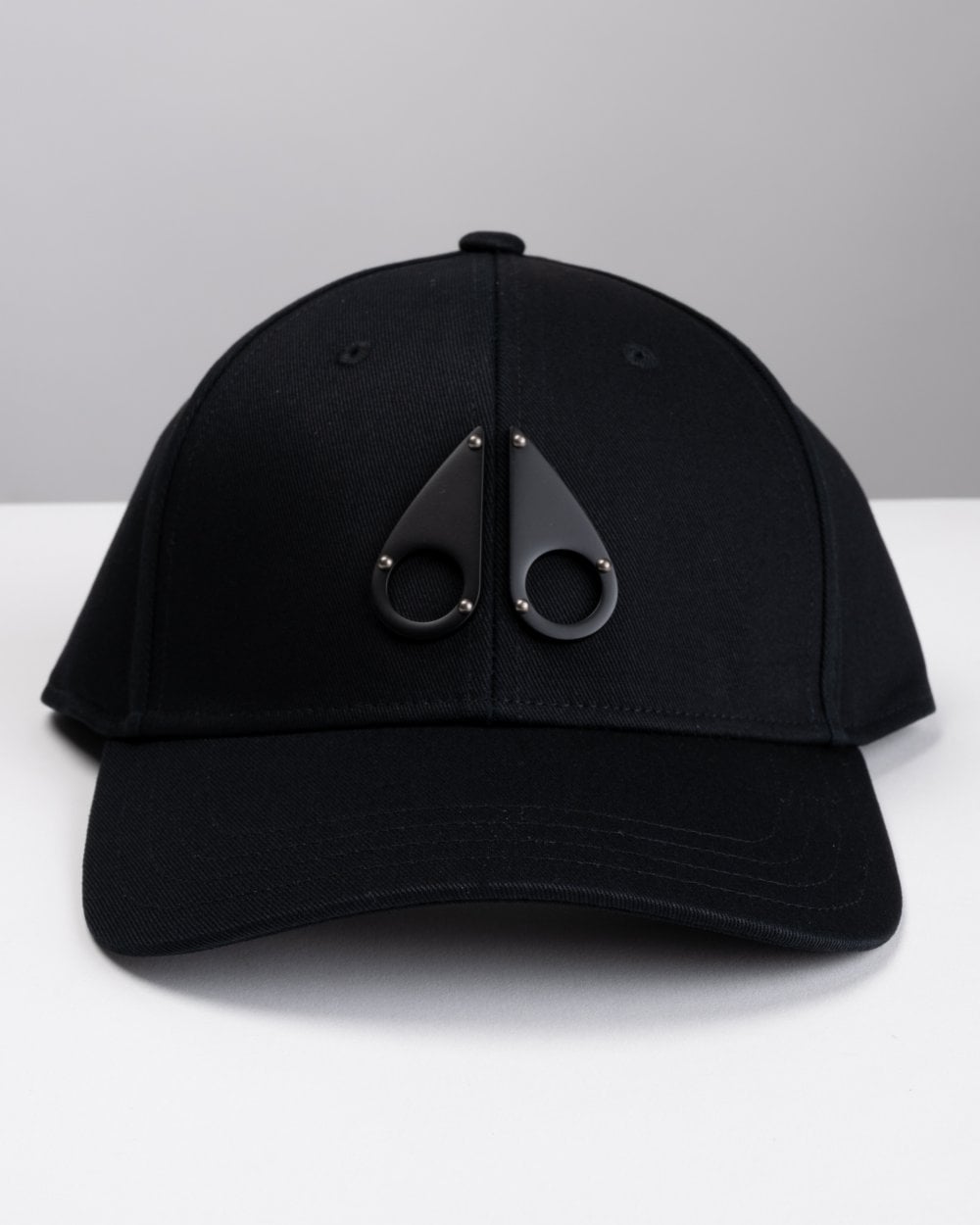 Moose Knuckles Womens Front Logo Icon Cap - Black - One Size