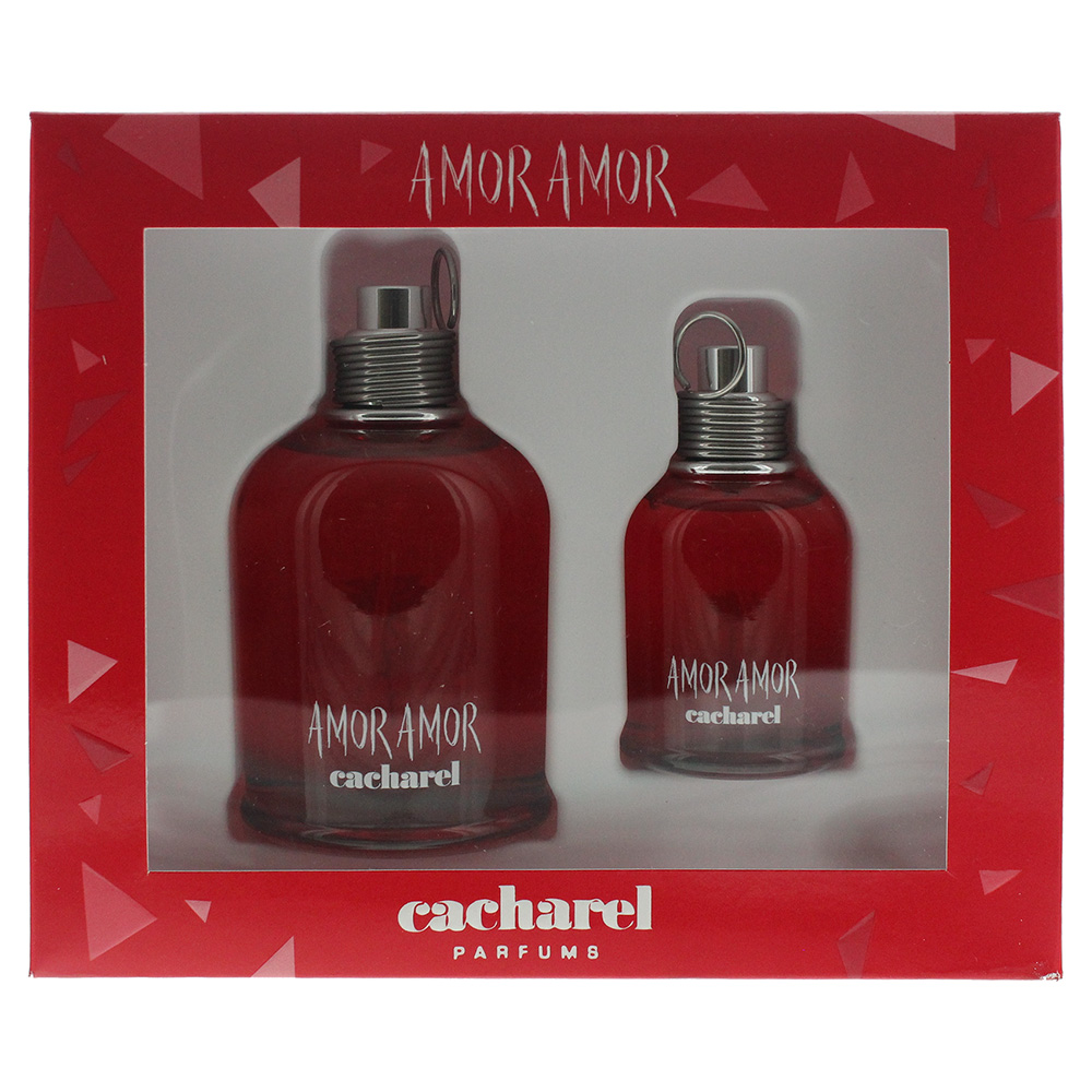 Cacharel Womens Amor Eau de Toilette 100ml & EDT 30ml Gift Set - Black - One Size