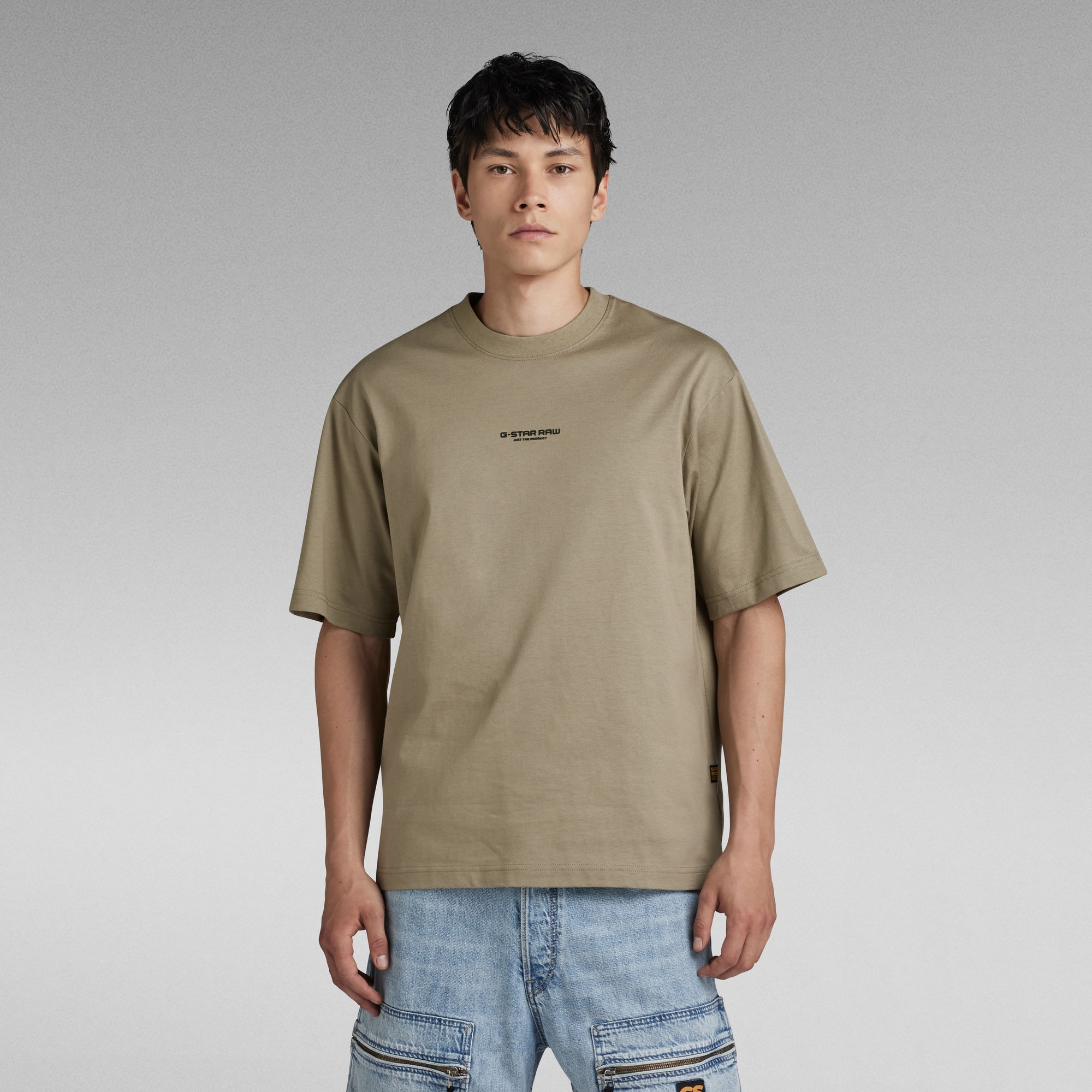 G Star Raw Mens G-Star RAW Center Chest Boxy T-Shirt - Green Cotton - Size X-Small - Secret Sales