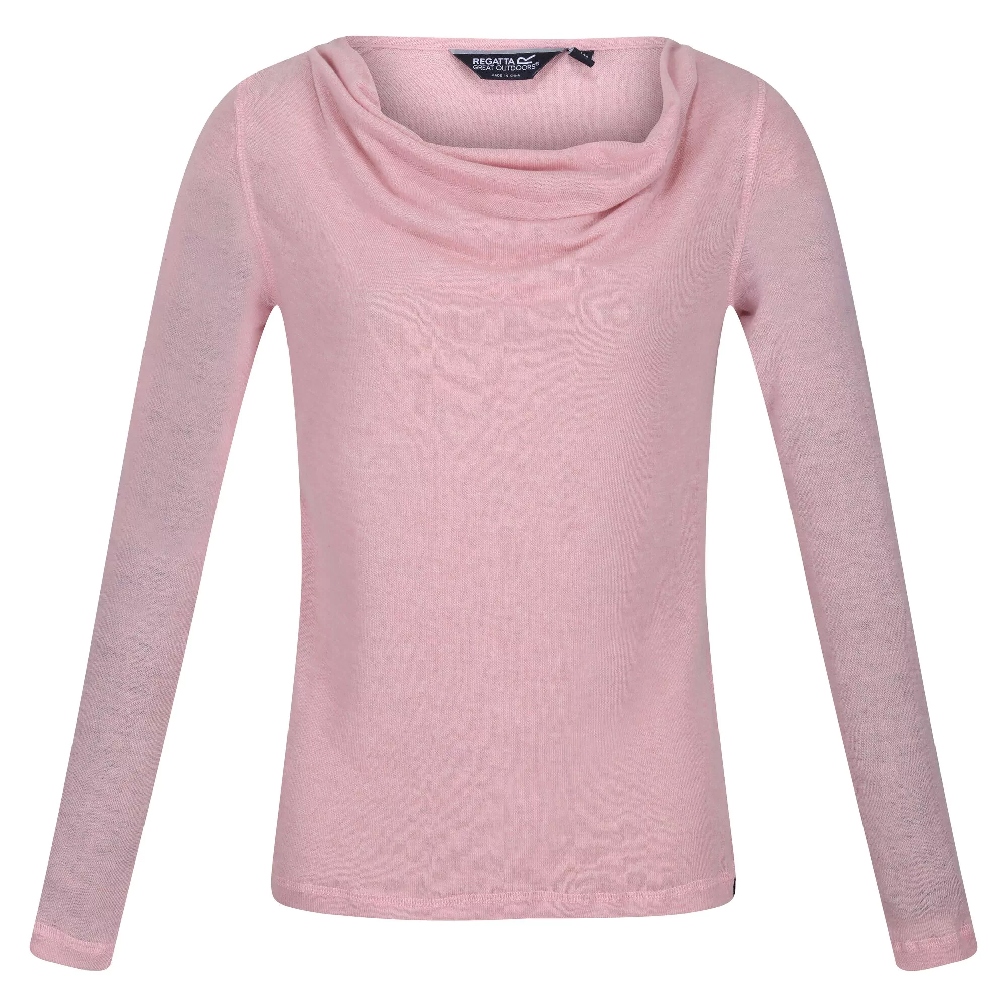 Regatta Womens/Ladies Frayda Long Sleeved T-Shirt (Powder Pink) - Size 10 UK