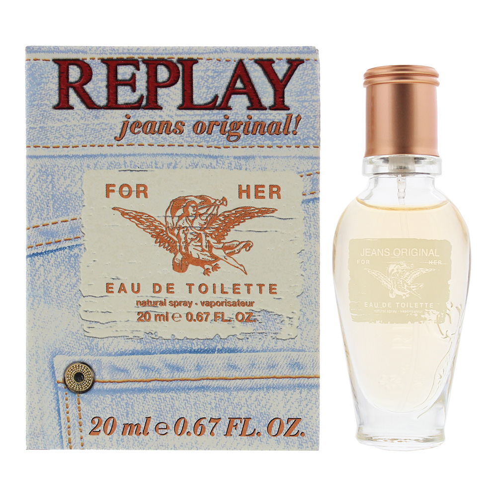 Replay Womens Jeans Original For Her Eau de Toilette 20ml Spray - Orange - One Size