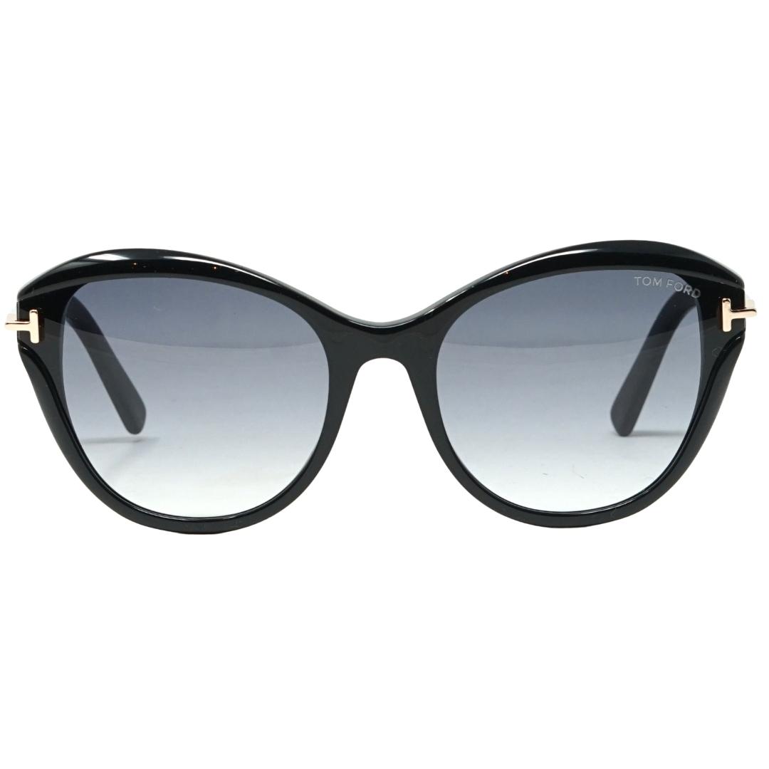 Tom Ford Womens Leigh FT0850-F 01B Black Sunglasses - One Size