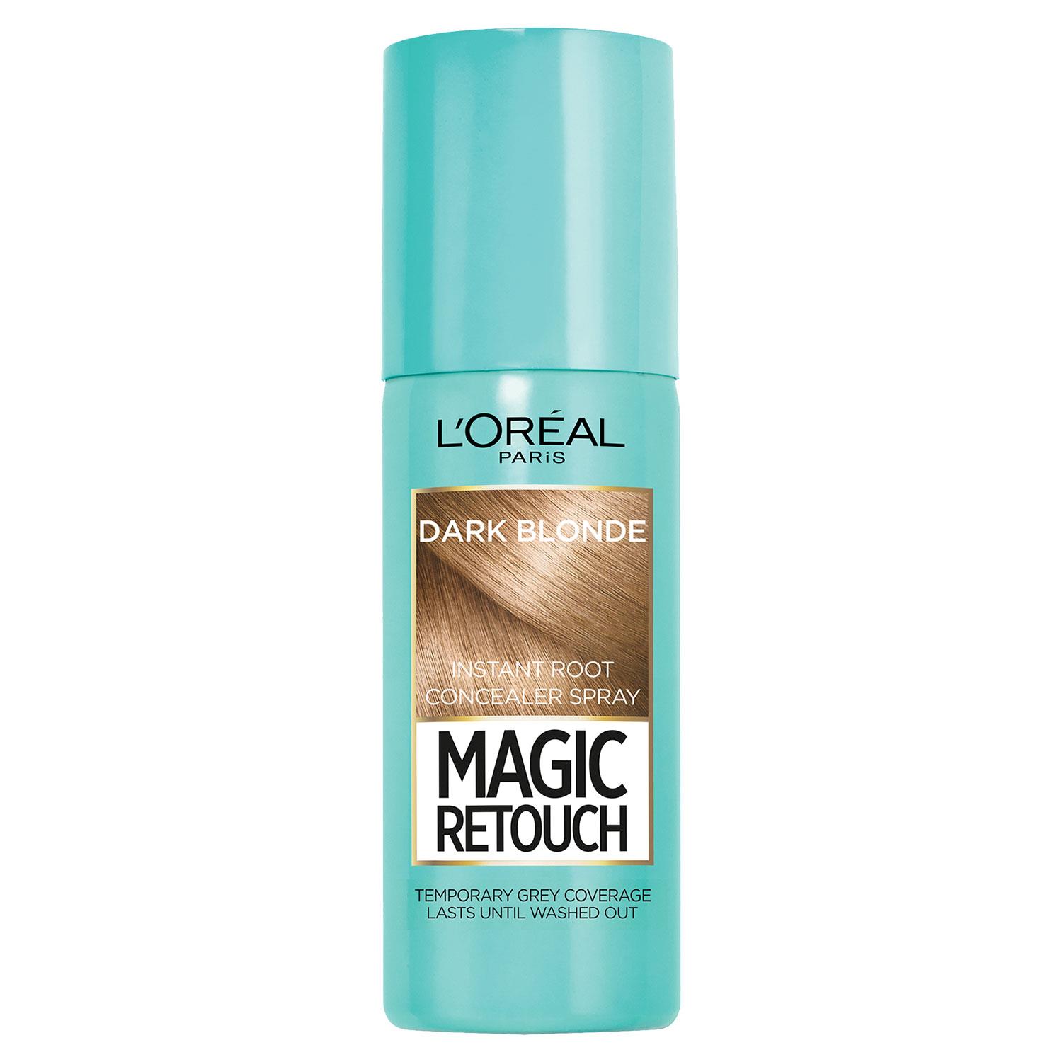 L'Oreal Paris Unisex Magic Retouch Instant Root Concealer Spray Dark Blonde, 75ml - One Size