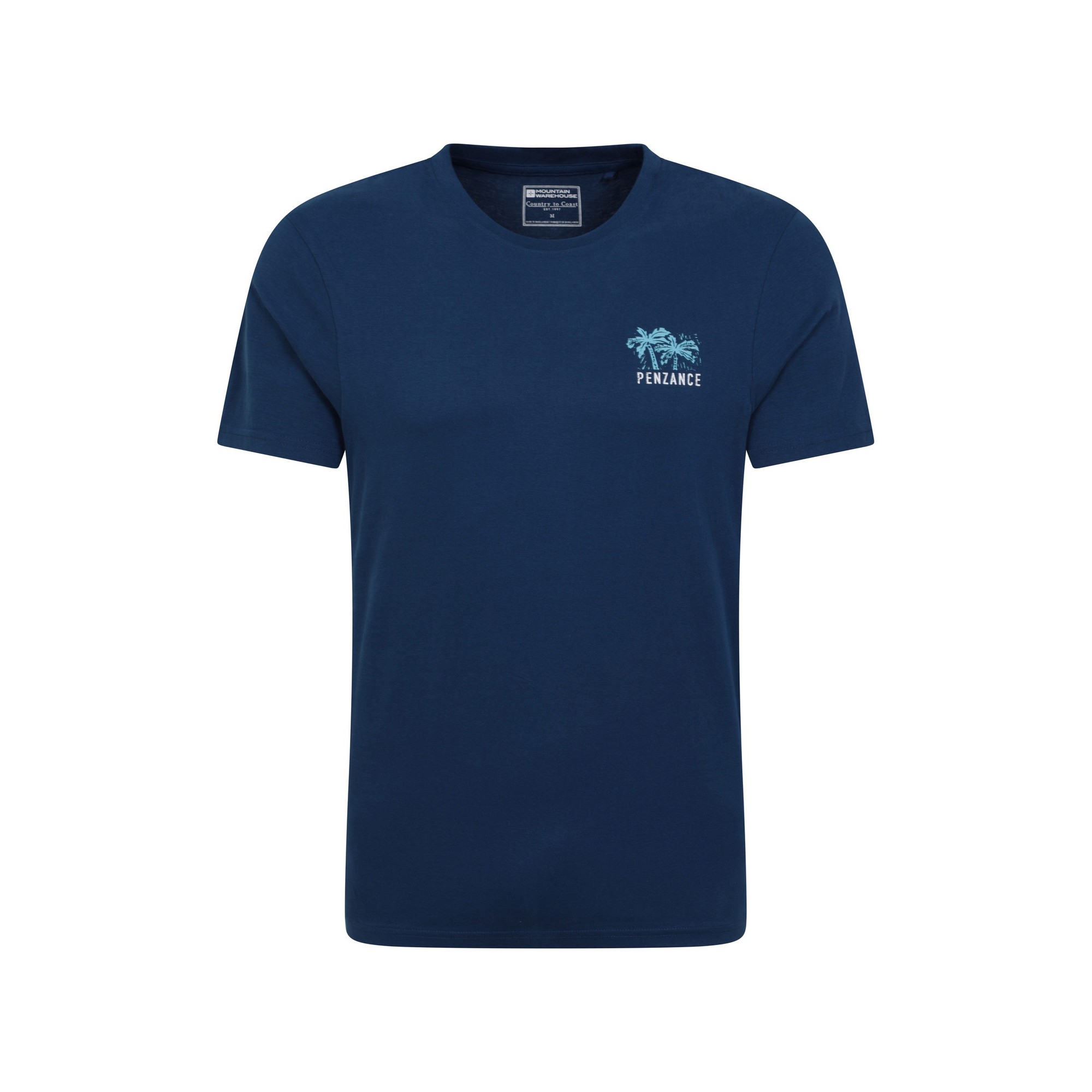 Mountain Warehouse Mens Penzance Printed Organic T-Shirt (Navy) - Size X-Small