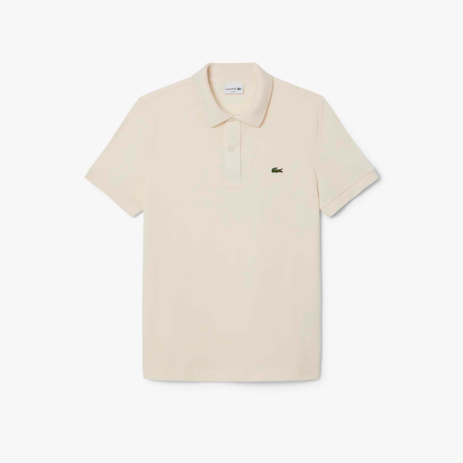 Men's Lacoste Slim Fit L.12.12 Piqué Polo Shirt in Cream