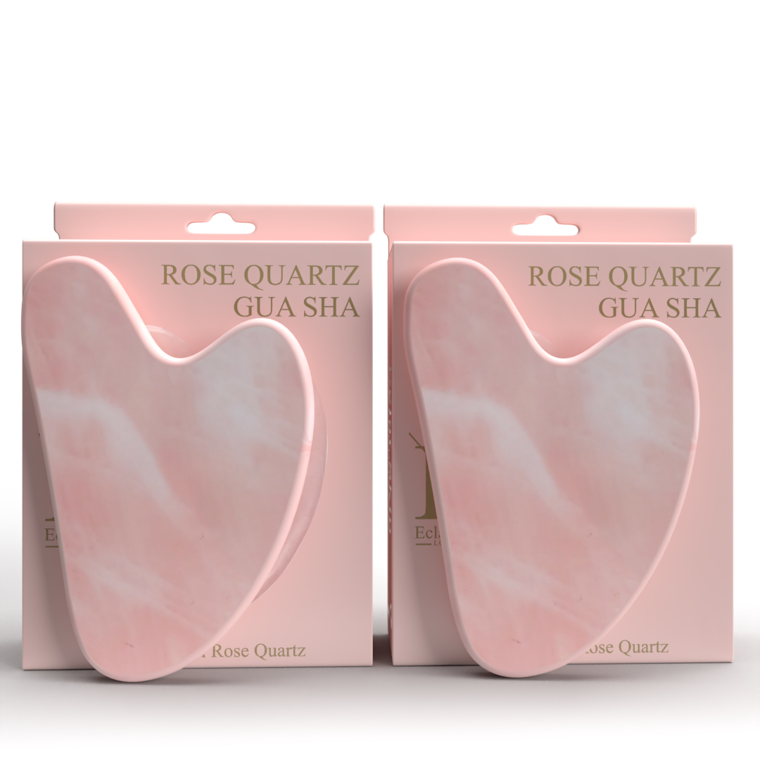 Eclat Skin London Rose Quartz Gua sha x 2 - One Size