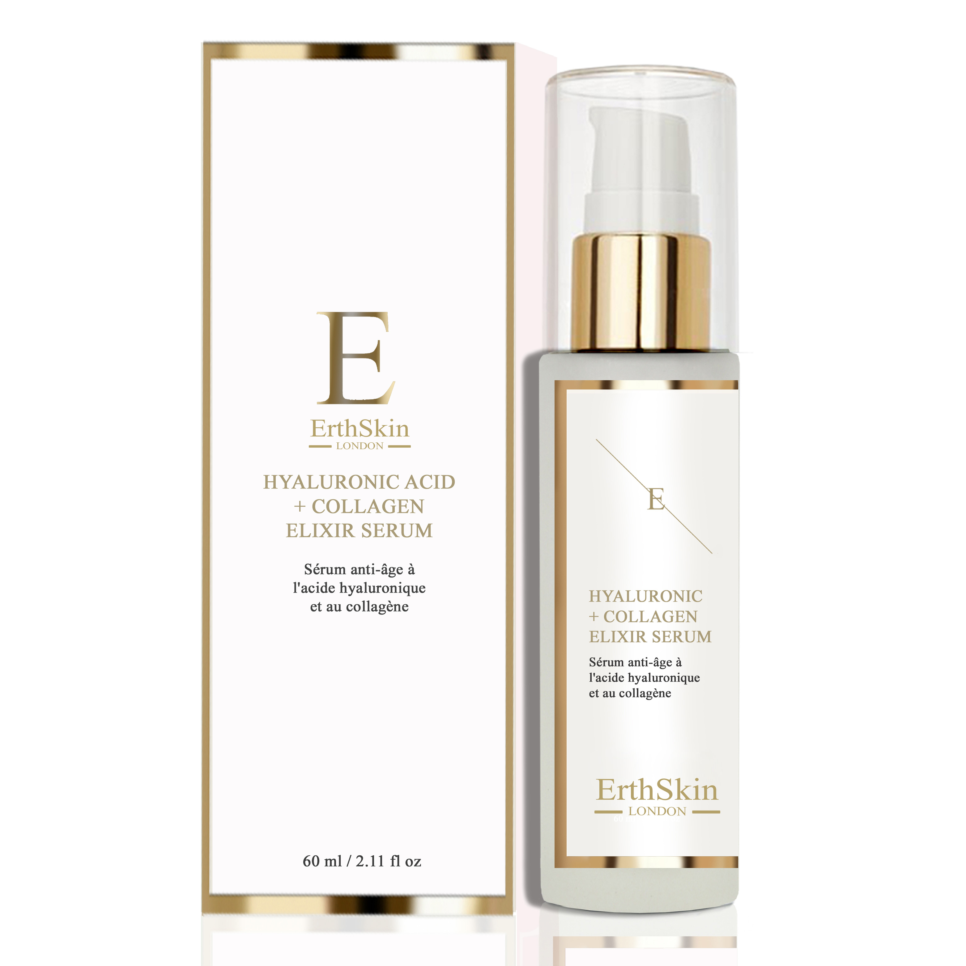 Erth Skin London Unisex Hyaluronic acid & Collagen Serum - 60ml - One Size